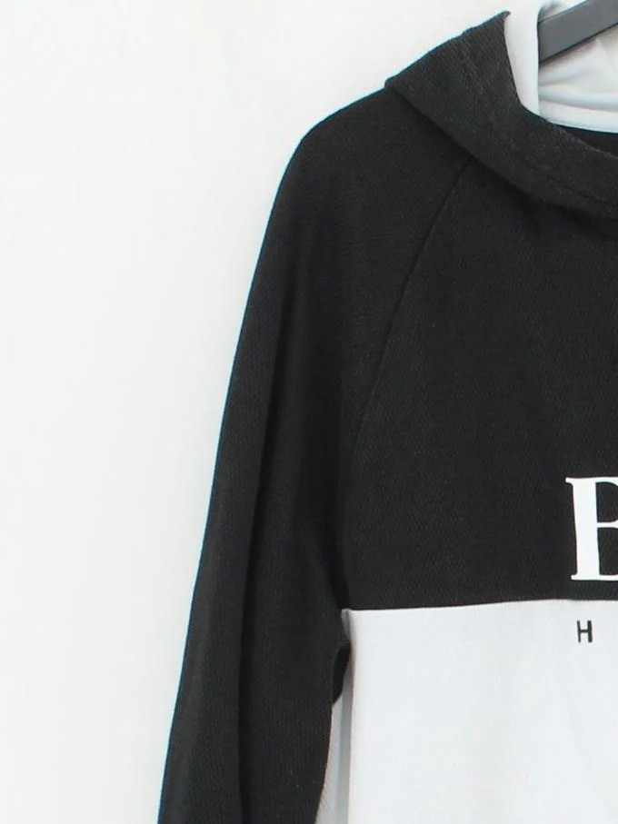 Boss Men's Hoodie XL Black Graphic 100% Other Pullover - Image 4