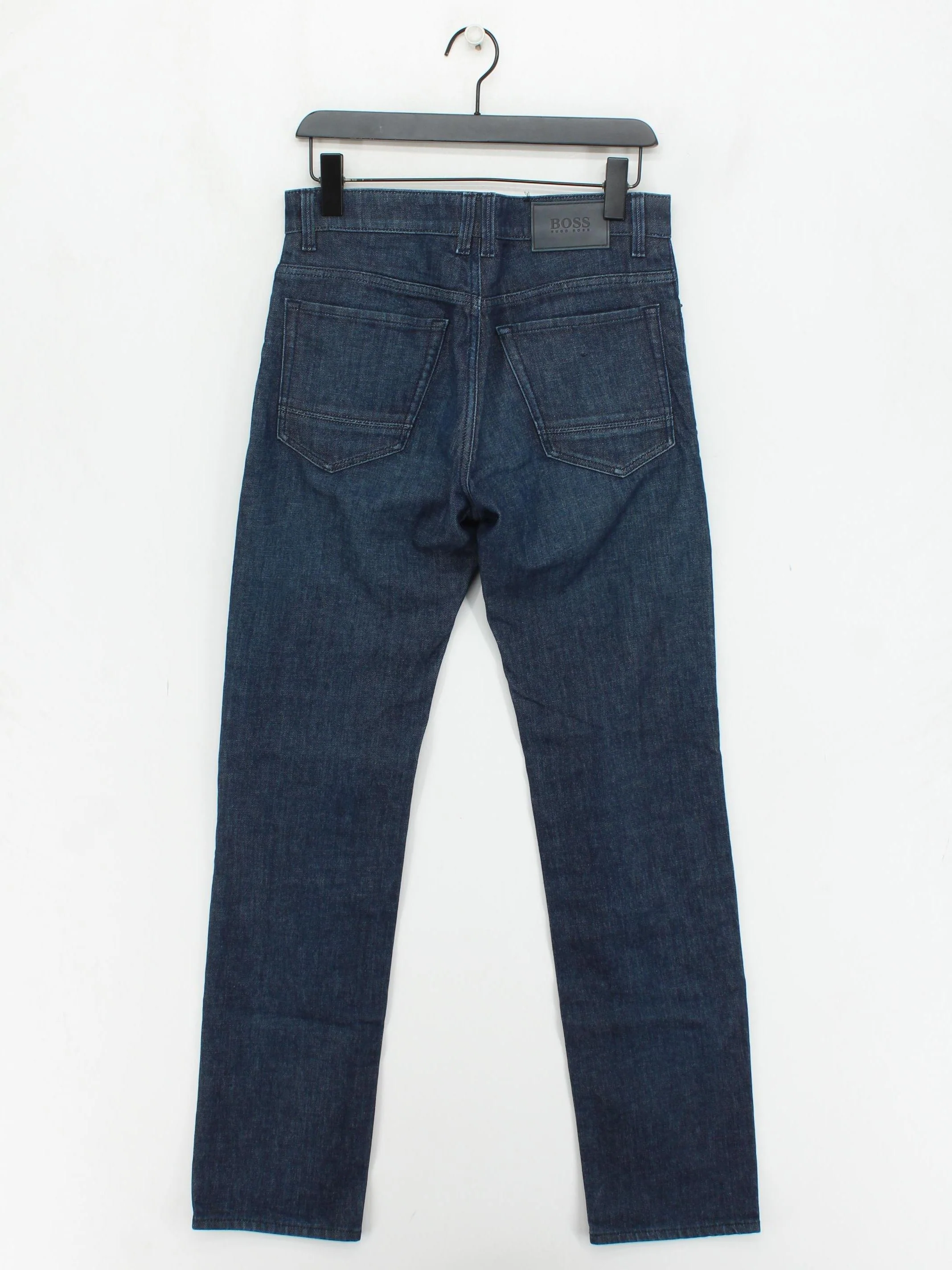 Boss Men's Jeans W 30 in; L 32 in Blue Cotton with Elastane Straight - Image 2