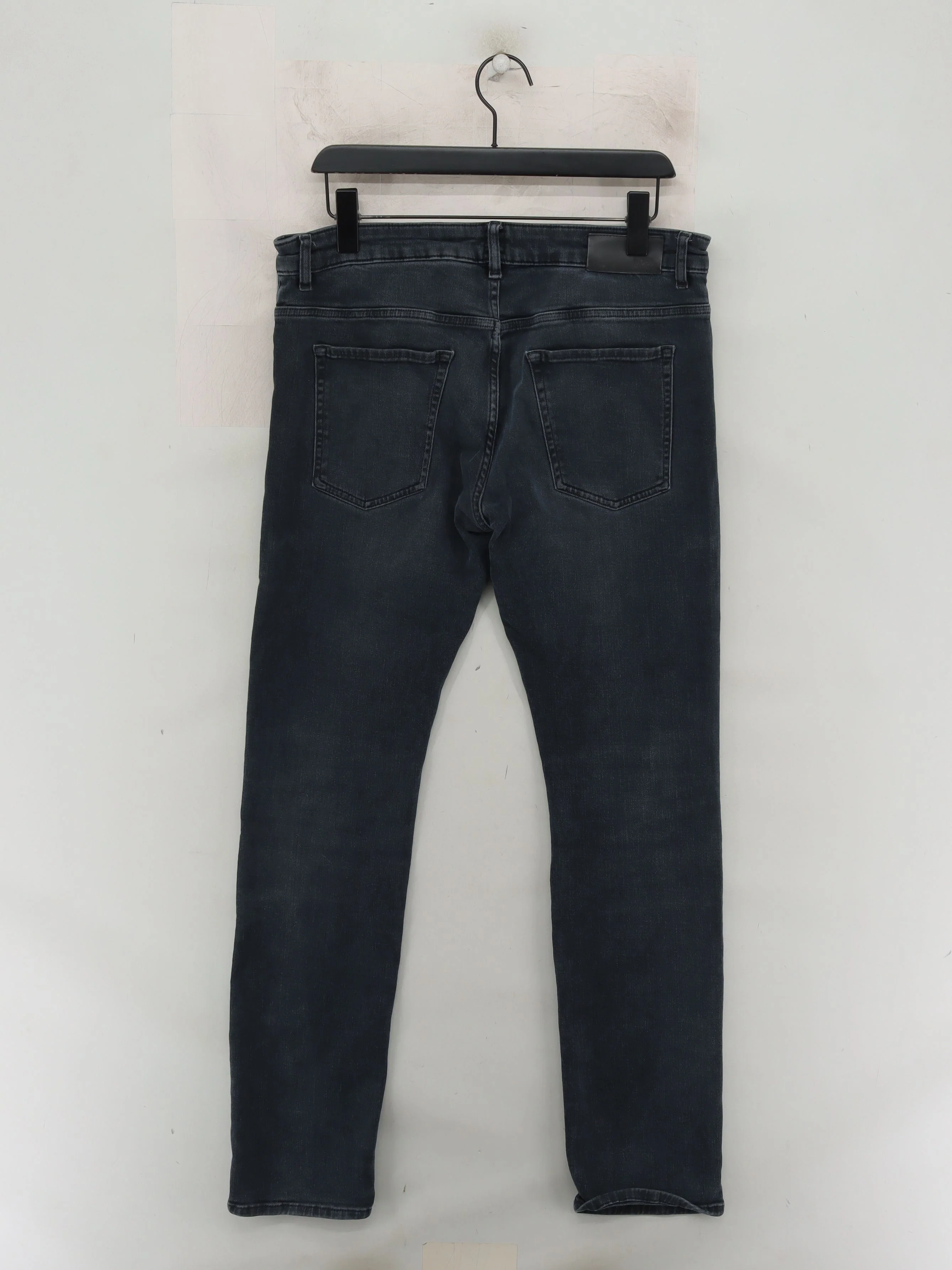 Boss Men's Jeans W 36 in Black Cotton with Elastane Skinny - Image 2