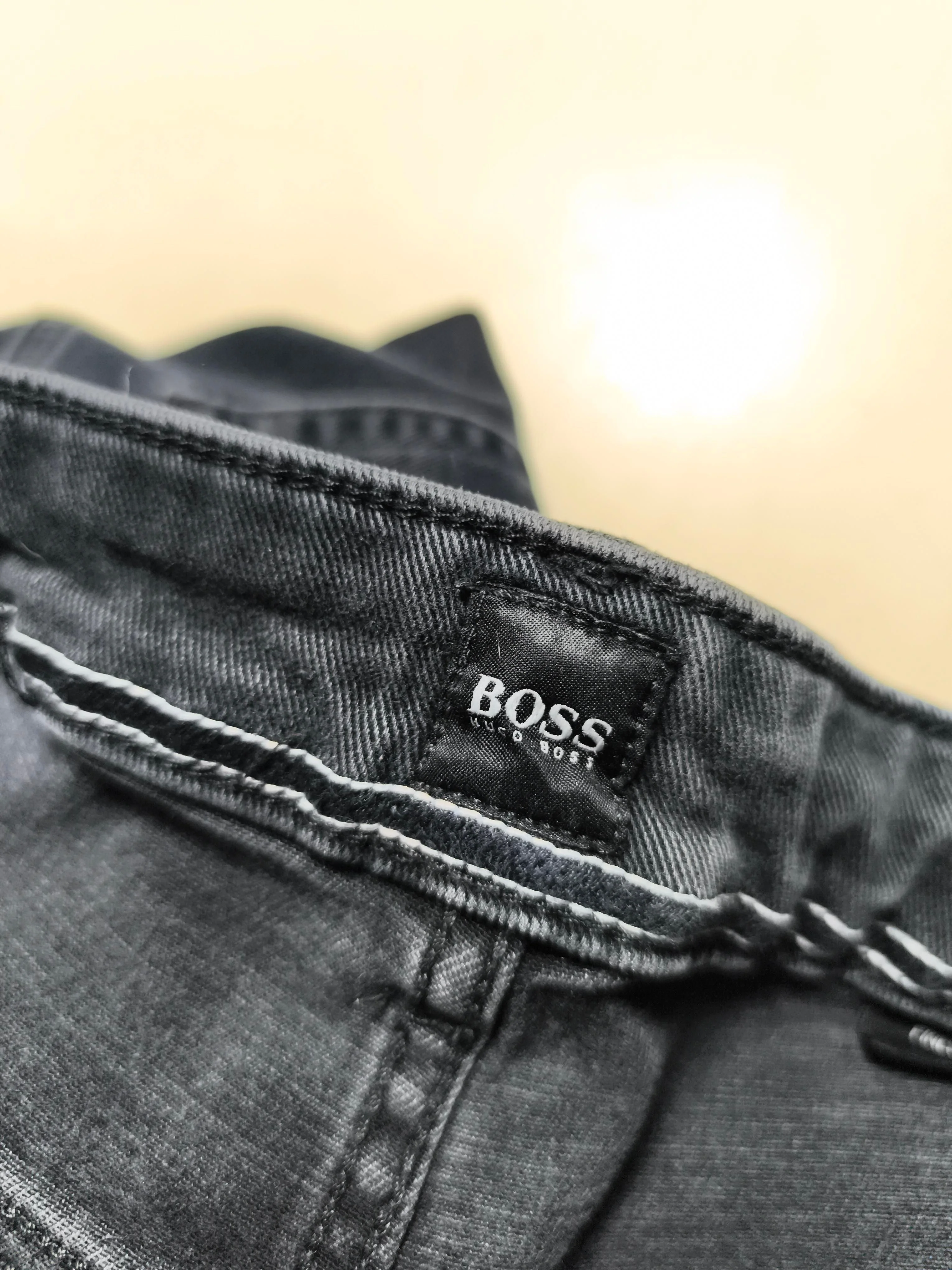Boss Men's Jeans W 36 in Black Cotton with Elastane Skinny - Image 6
