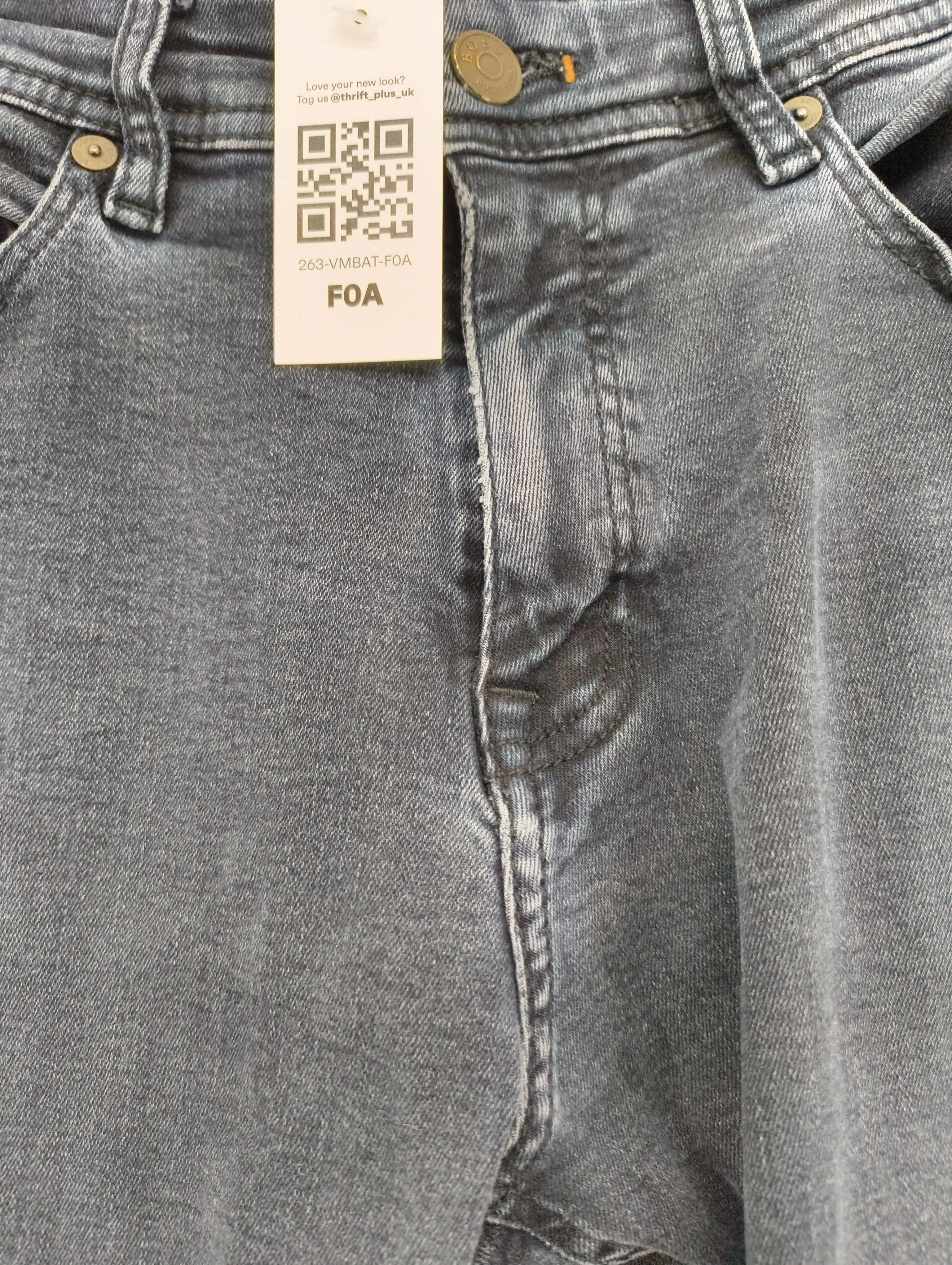 Boss Men's Jeans W 36 in Blue Cotton with Elastane Straight - Image 5