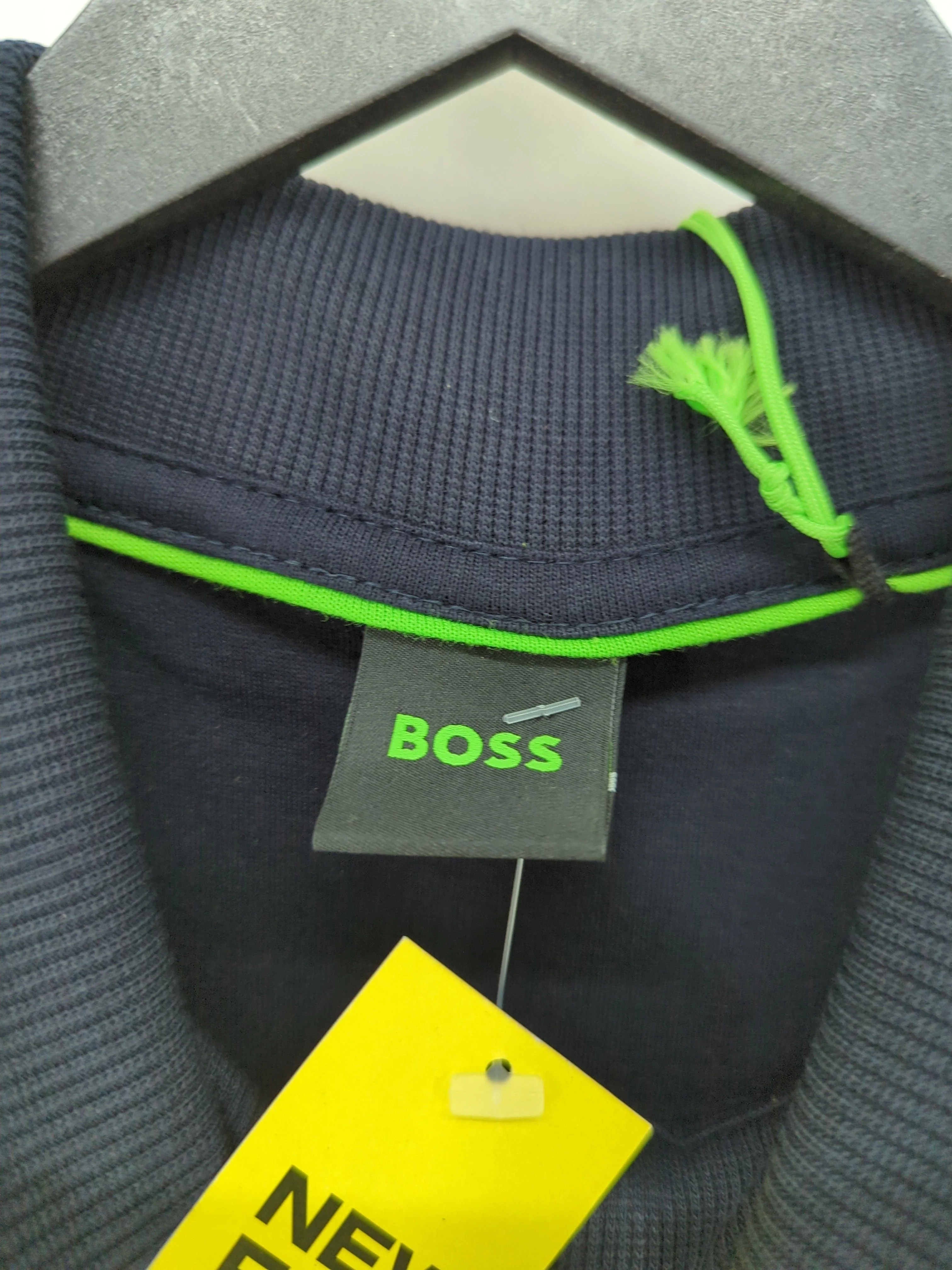 Boss Men's Jumper L Blue Cotton with Elastane, Polyester Pullover New with tags - Image 5