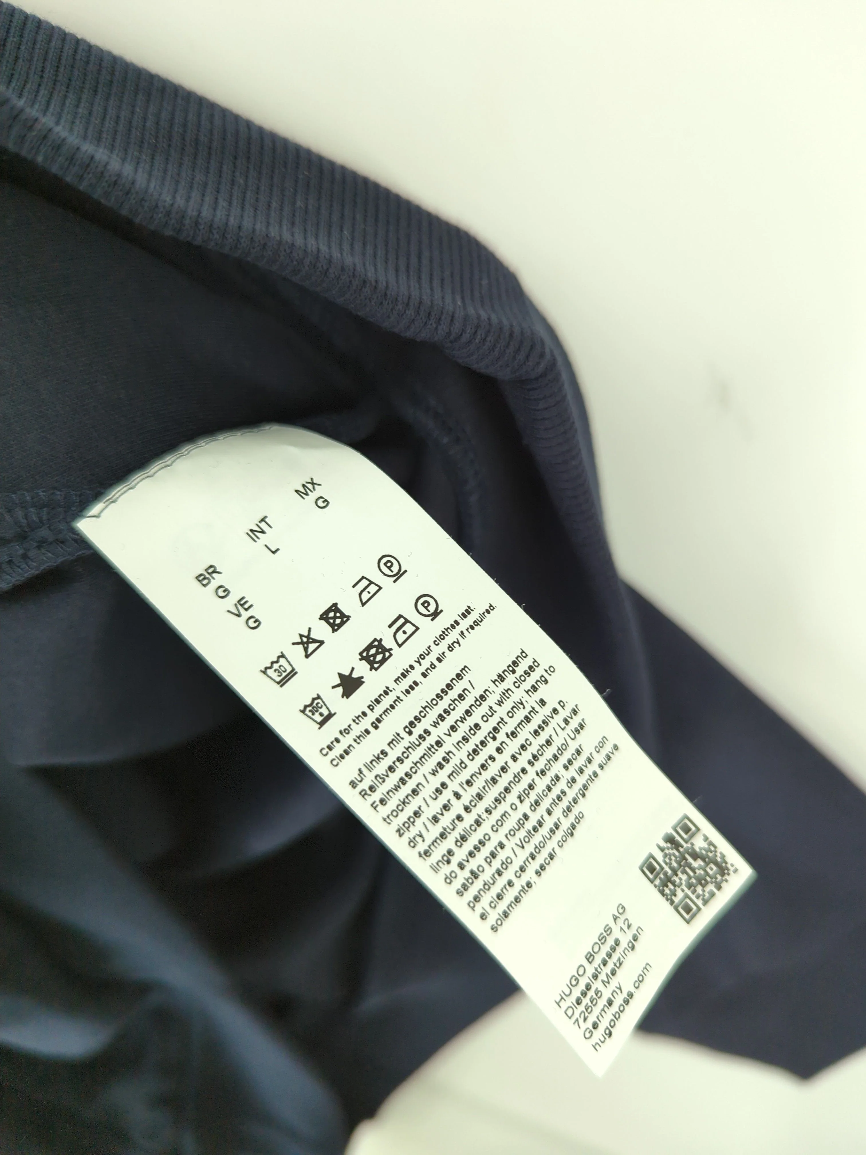 Boss Men's Jumper L Blue Cotton with Elastane, Polyester Pullover New with tags - Image 6