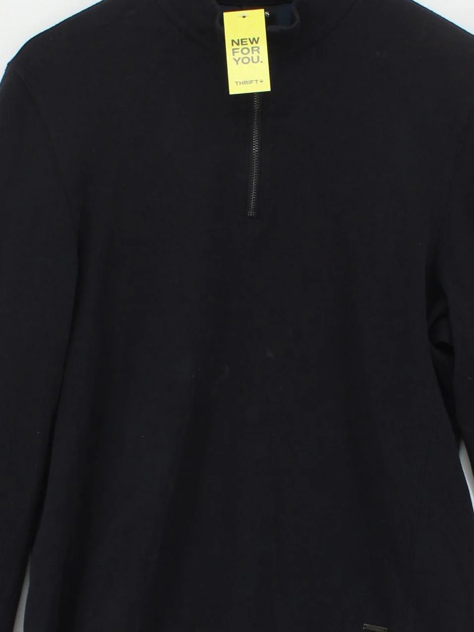 Boss Men's Jumper M Black Cotton with Polyamide Mock Neck Pullover - Image 3