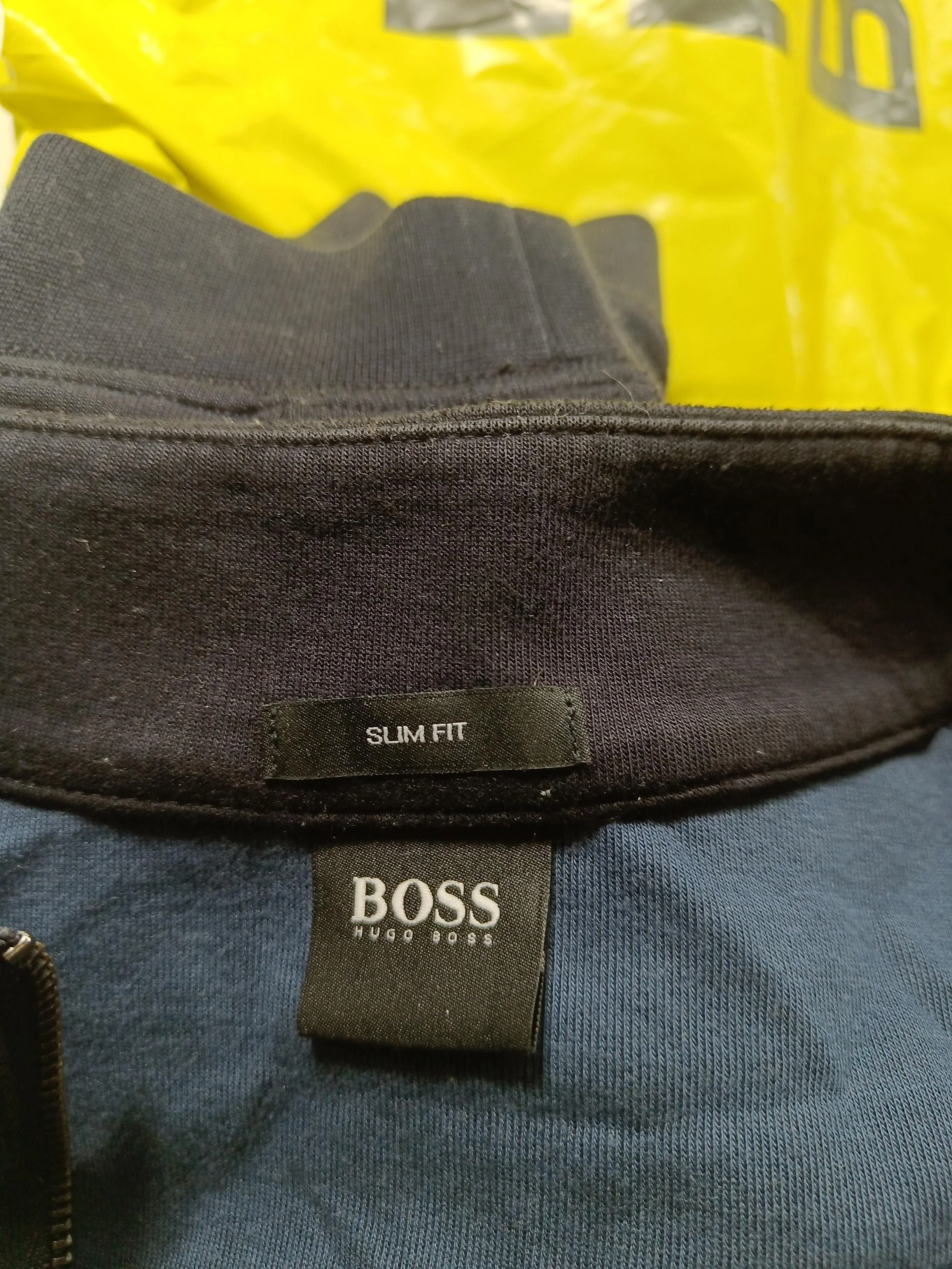 Boss Men's Jumper M Black Cotton with Polyamide Mock Neck Pullover - Image 6