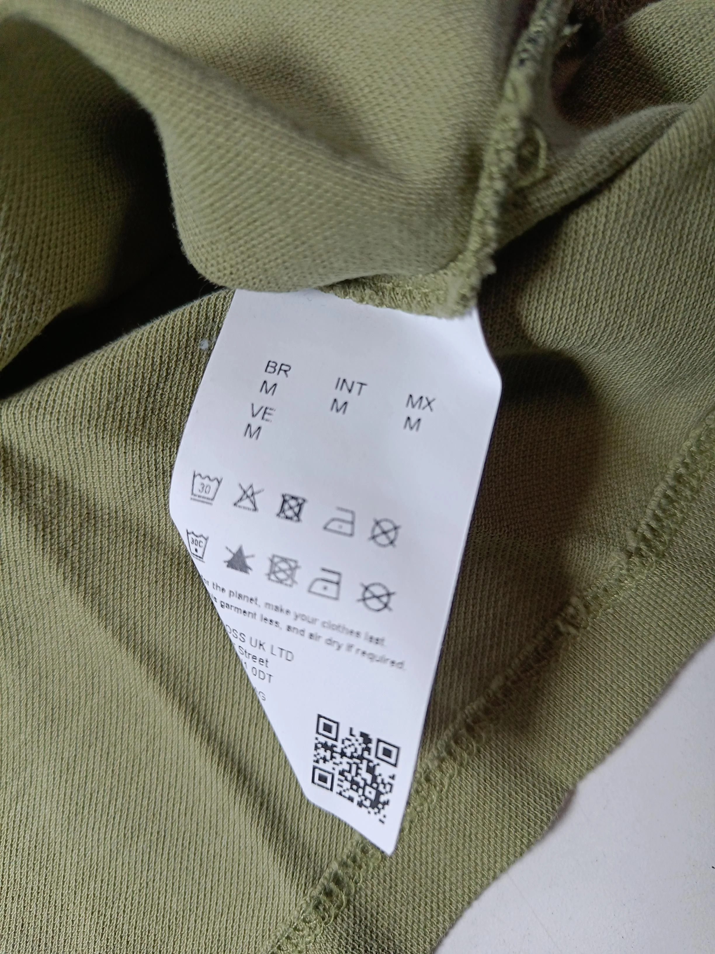 Boss Men's Polo M Green 100% Cotton Basic - Image 6