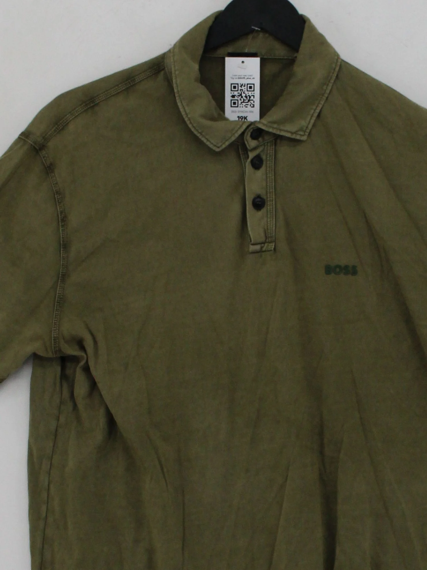 Boss Men's Polo S Green 100% Cotton Basic - Image 3