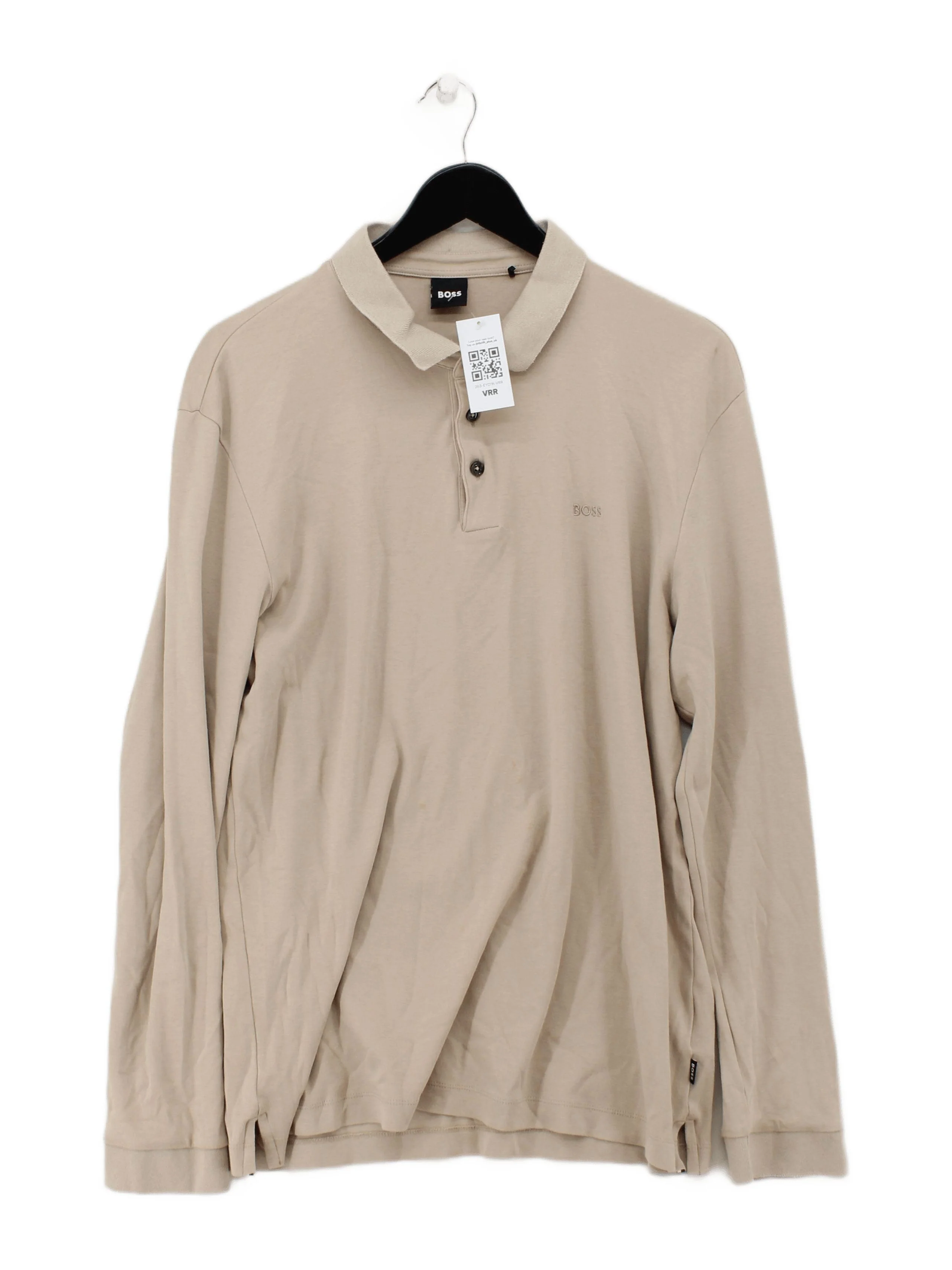 Boss Men's Polo XL Tan 100% Cotton Basic