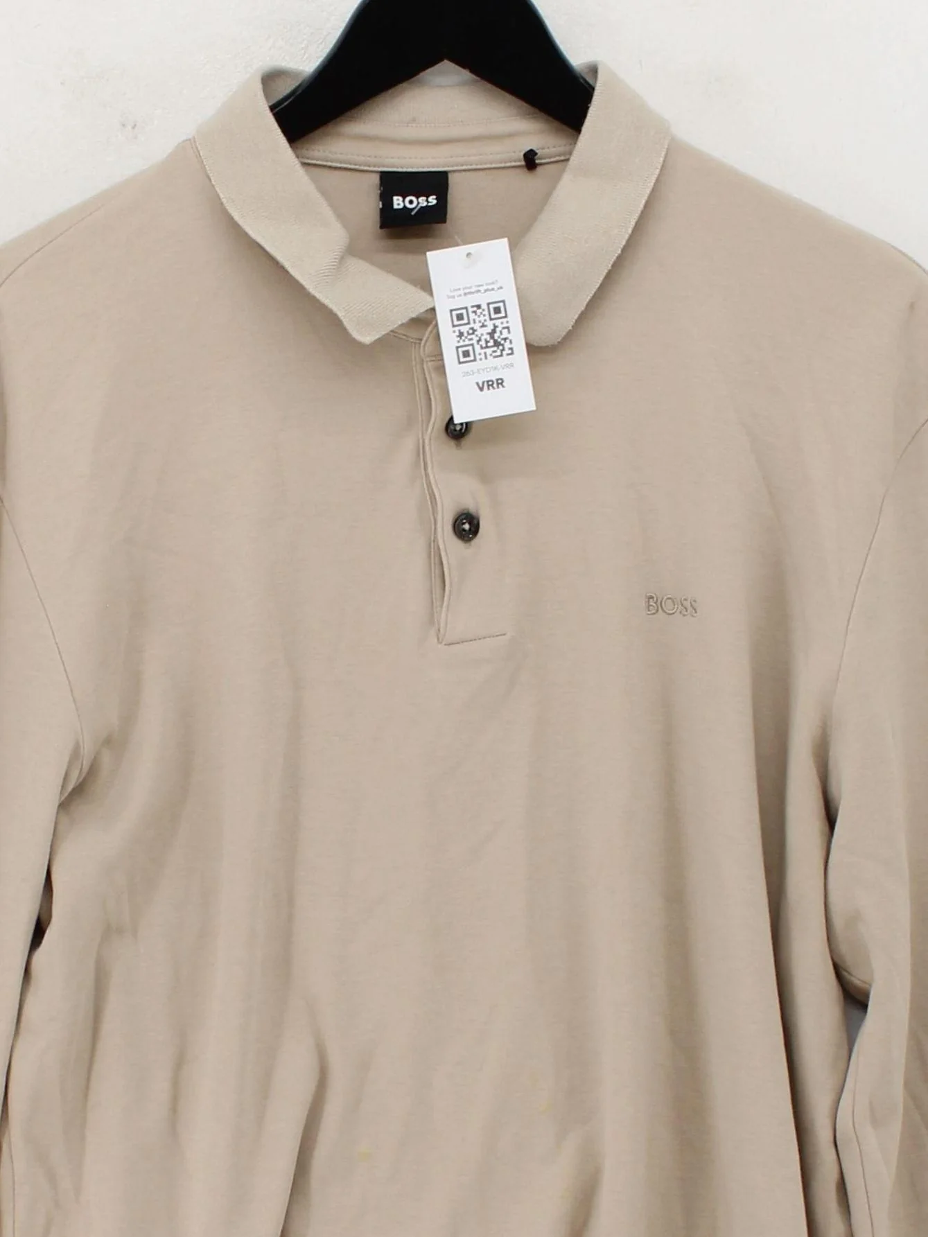 Boss Men's Polo XL Tan 100% Cotton Basic - Image 3
