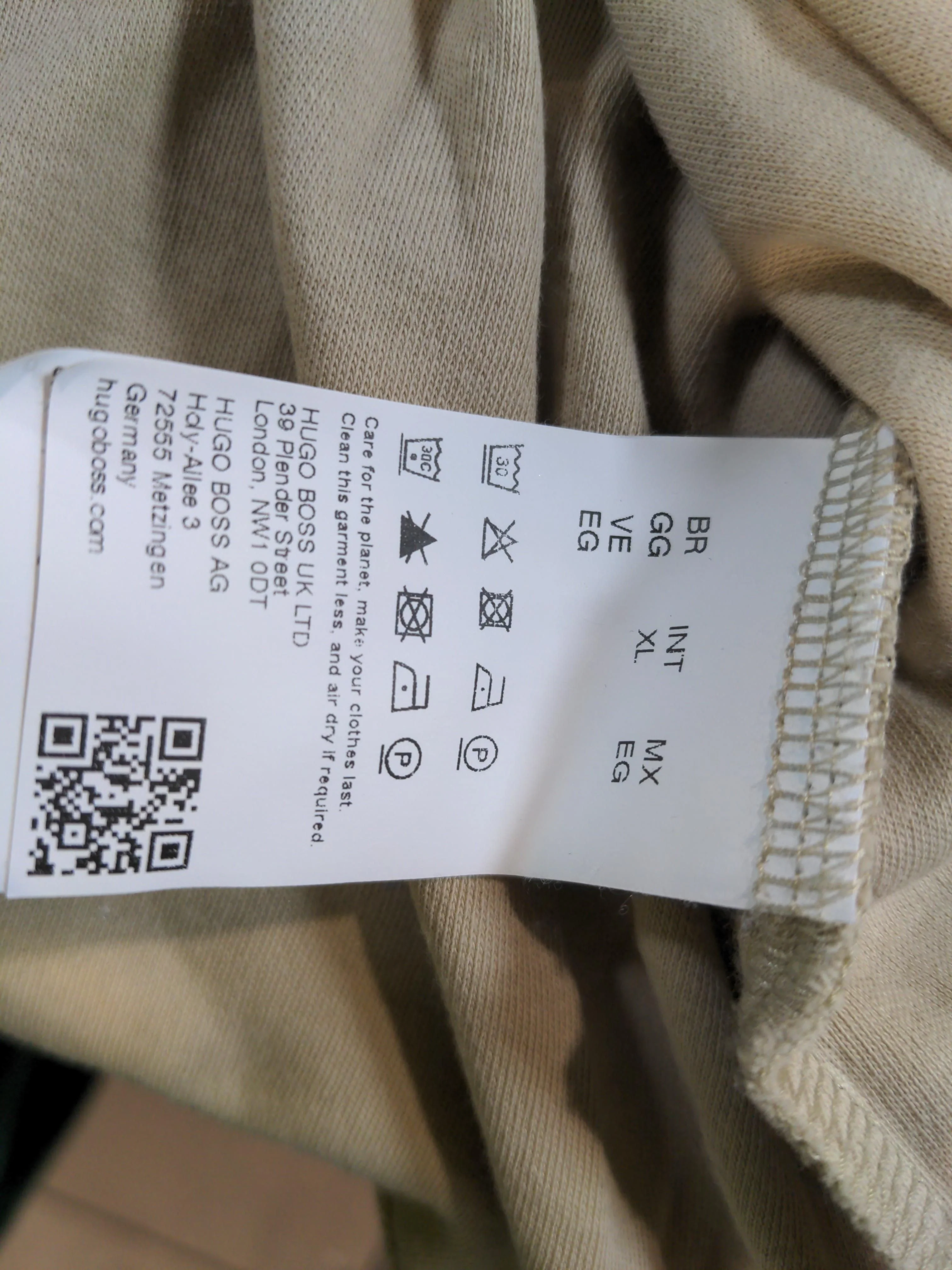 Boss Men's Polo XL Tan 100% Cotton Basic - Image 6