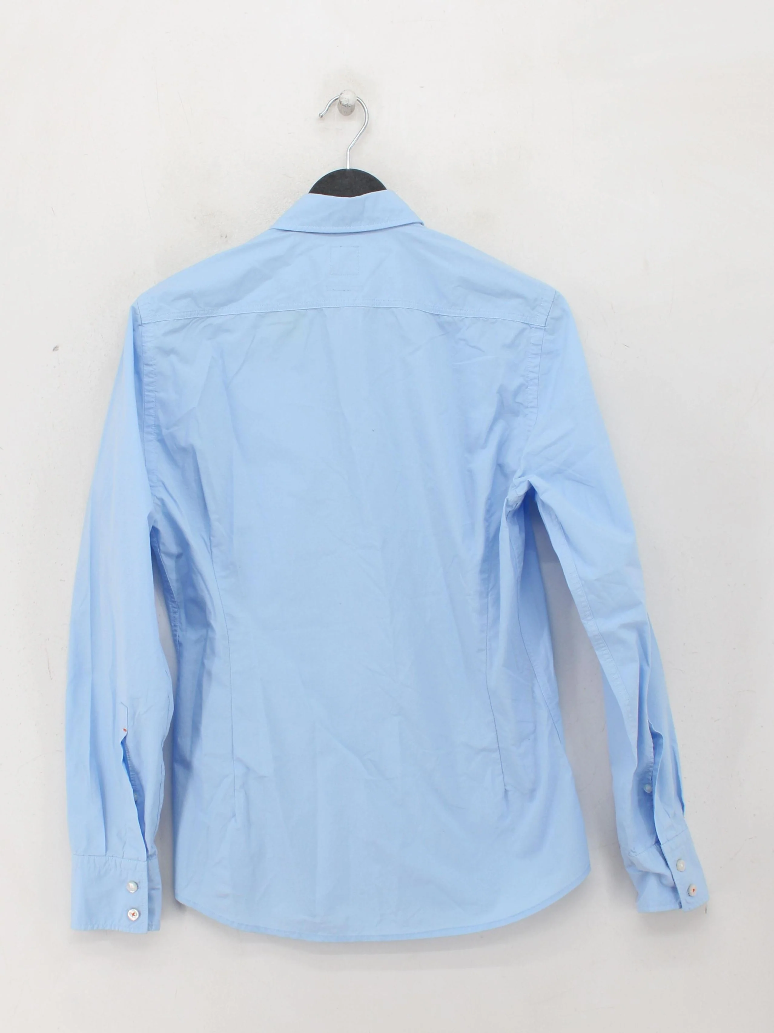 Boss Men's Shirt M Blue 100% Cotton Basic - Image 2