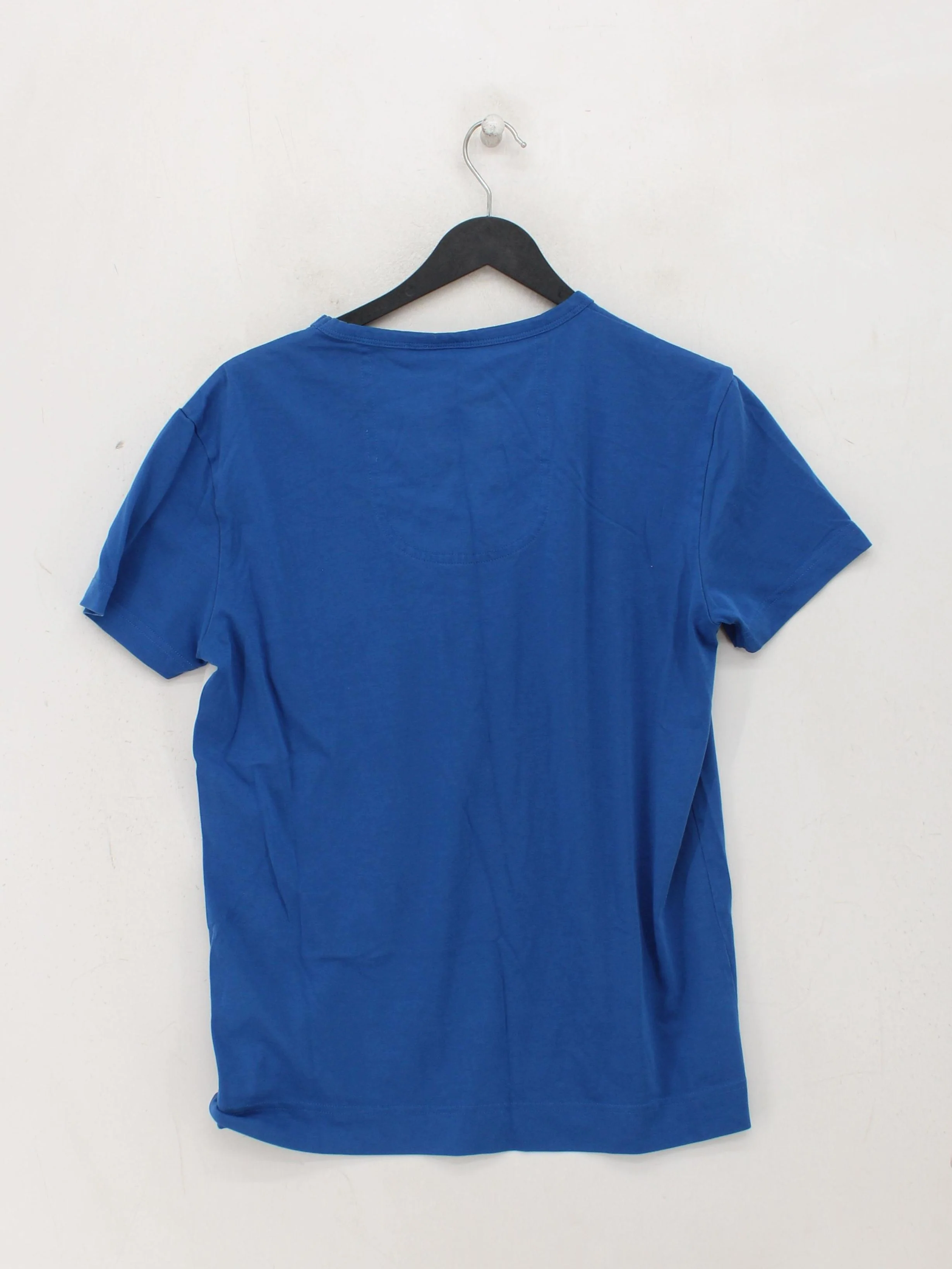 Boss Men's T-Shirt M Blue Graphic Cotton with Polyester Basic - Image 2