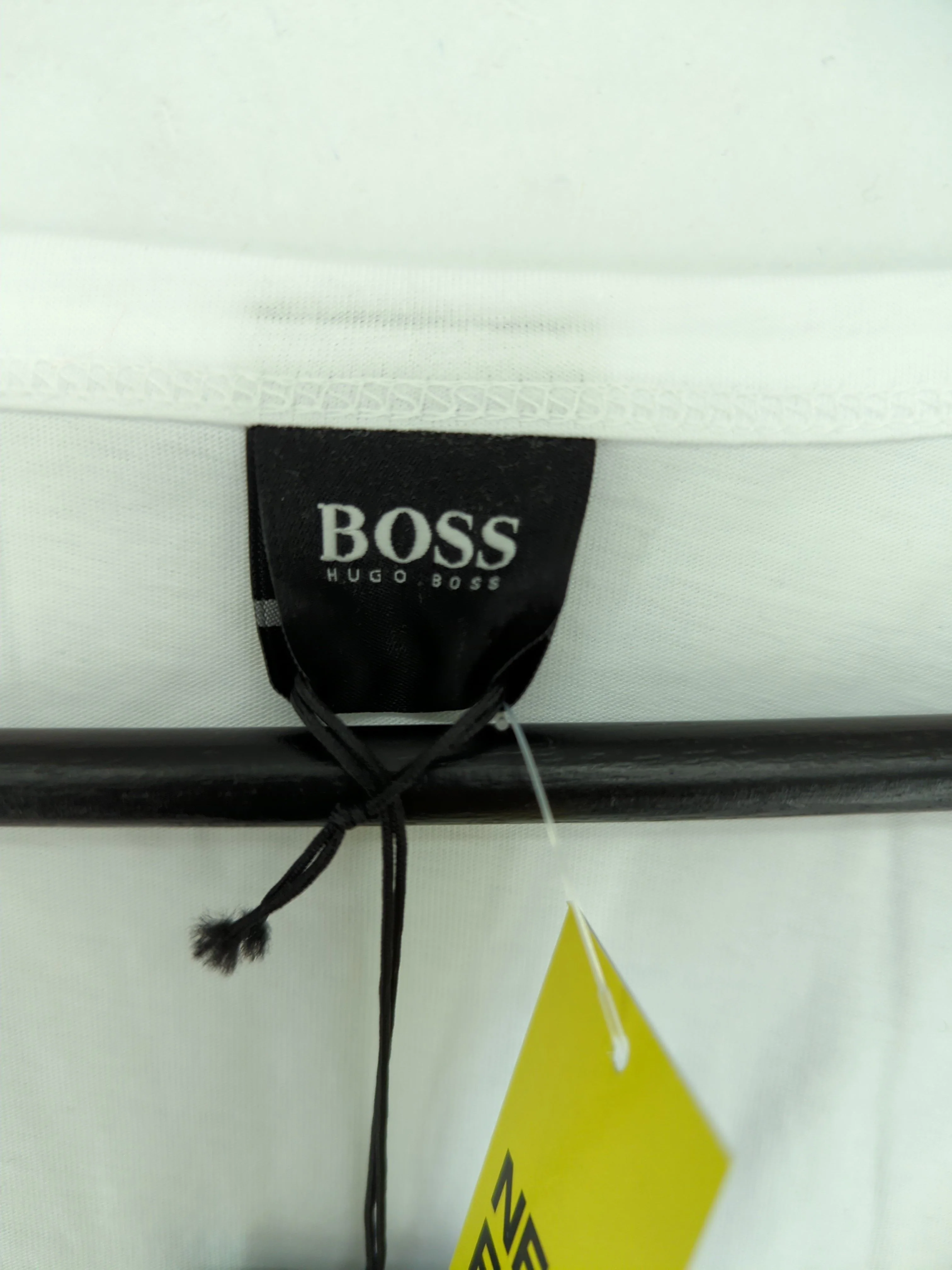 Boss Men's T-Shirt M White 100% Cotton Basic New with tags - Image 5