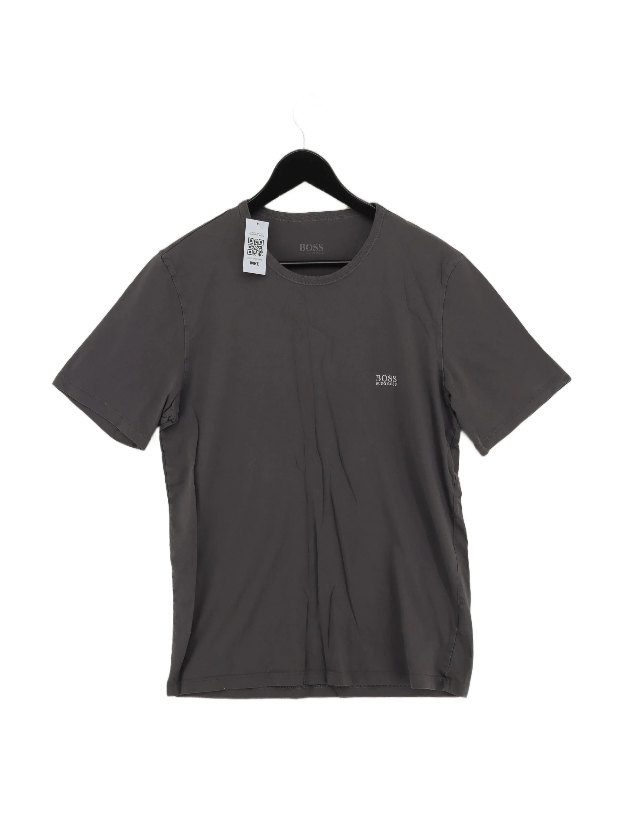 Boss Men's T-Shirt XL Grey 100% Cotton Basic