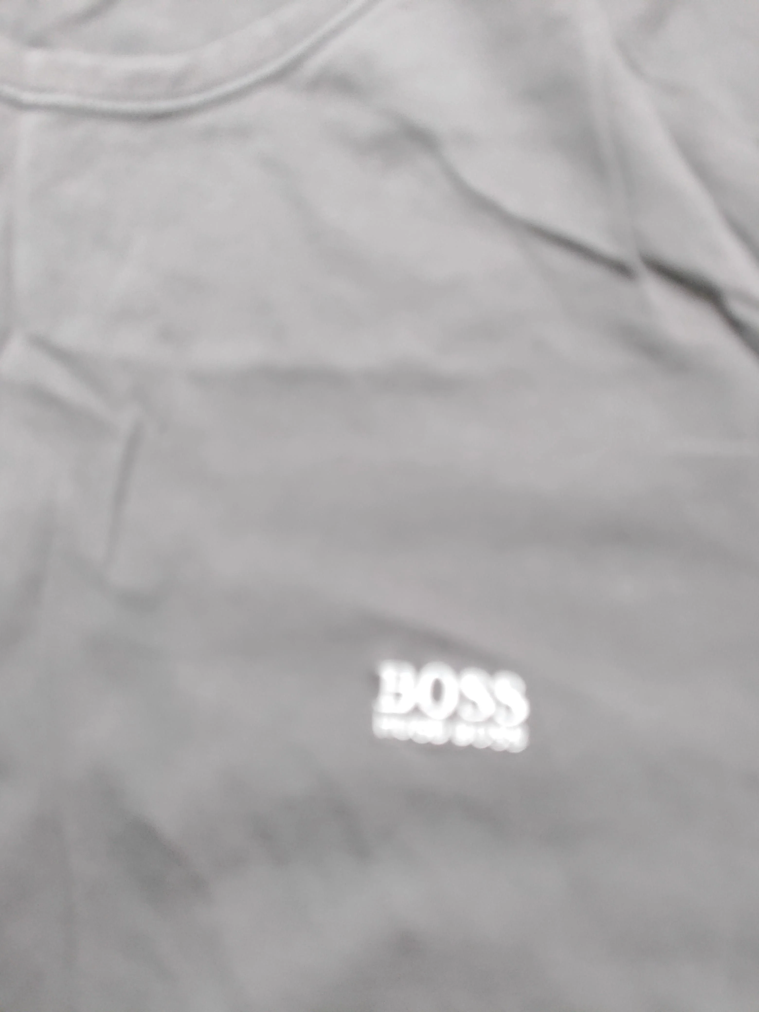 Boss Men's T-Shirt XL Grey 100% Cotton Basic - Image 5