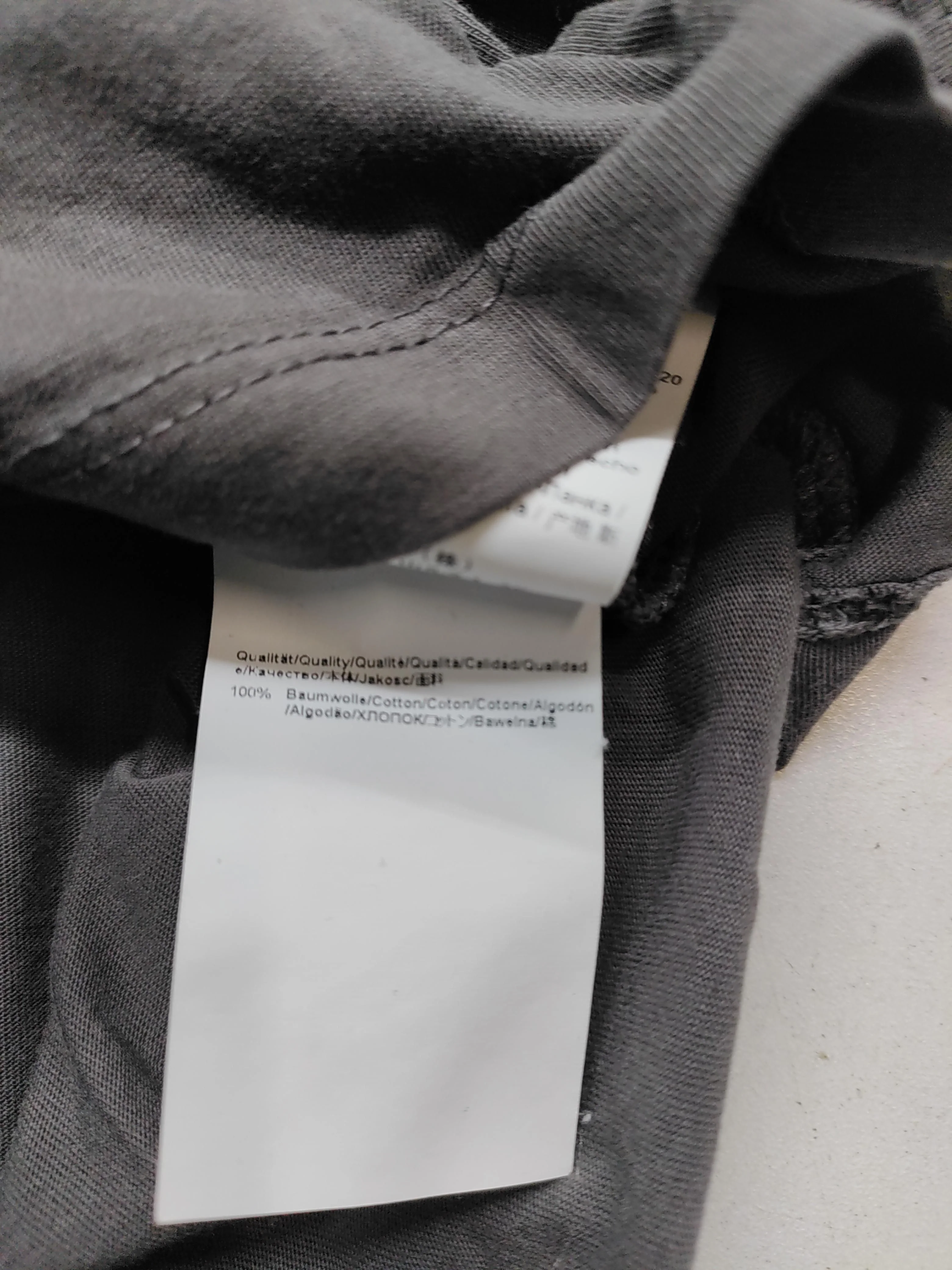 Boss Men's T-Shirt XL Grey 100% Cotton Basic - Image 6