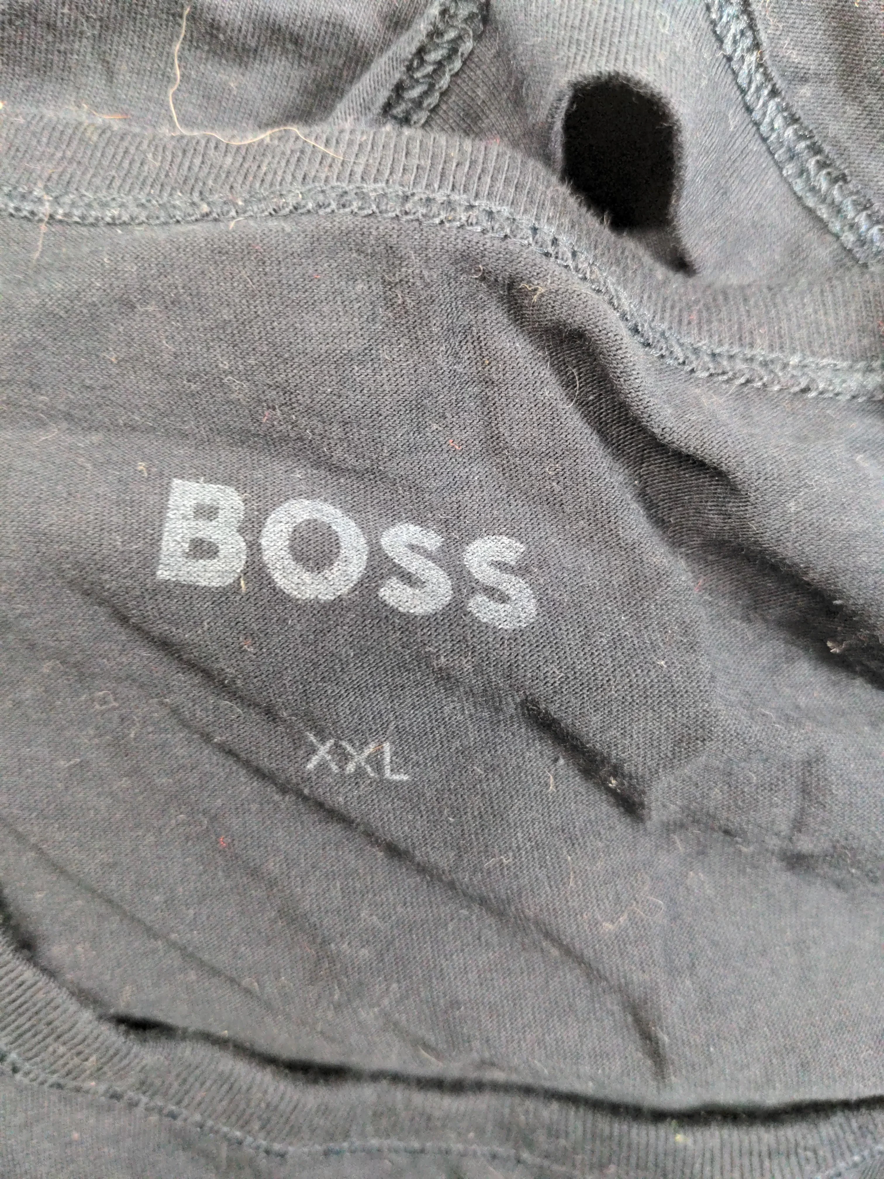 Boss Men's T-Shirt XXL Blue 100% Cotton Basic - Image 5