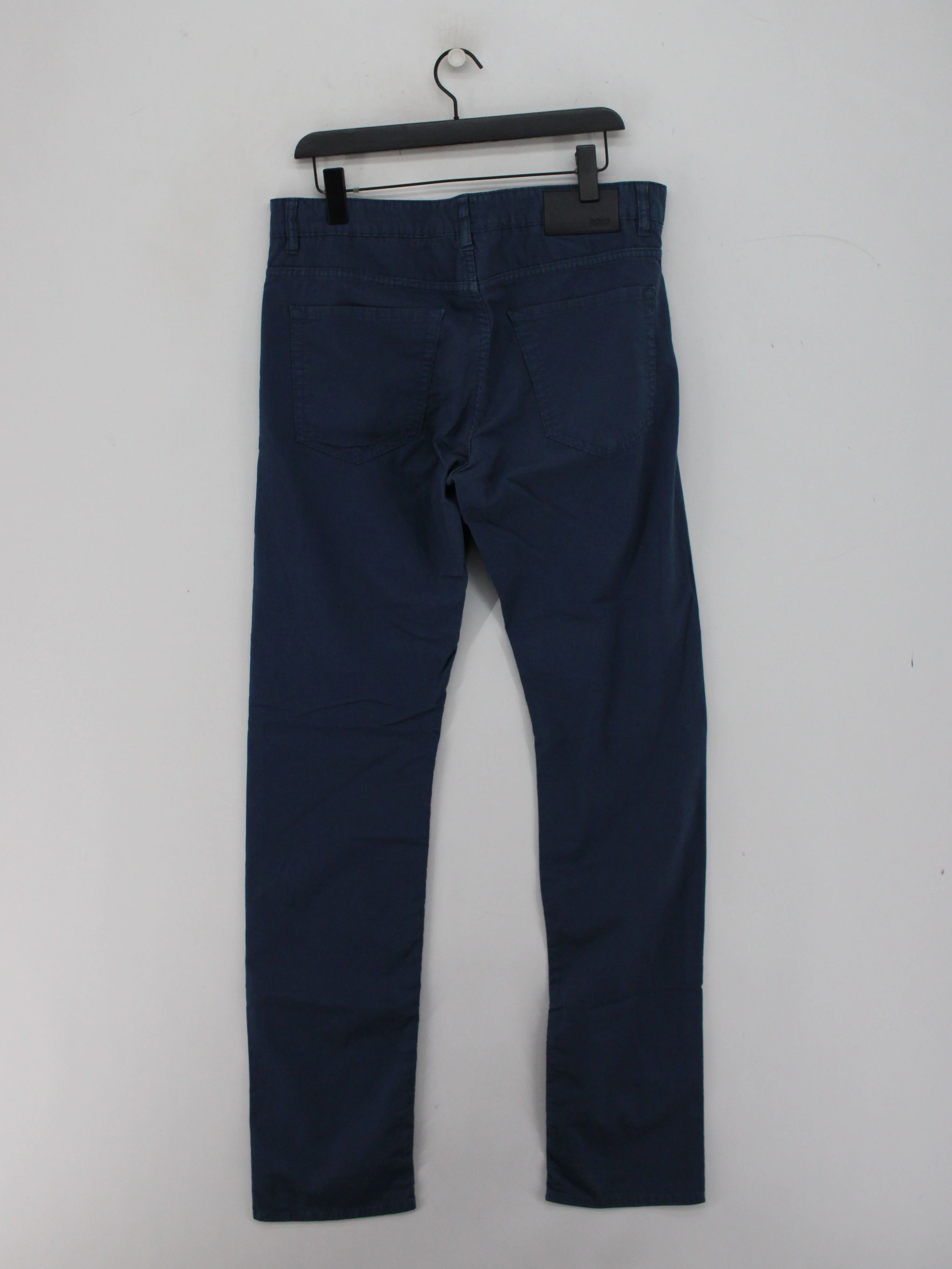 Boss Men's Trousers L Blue 100% Cotton Straight Chino - Image 2