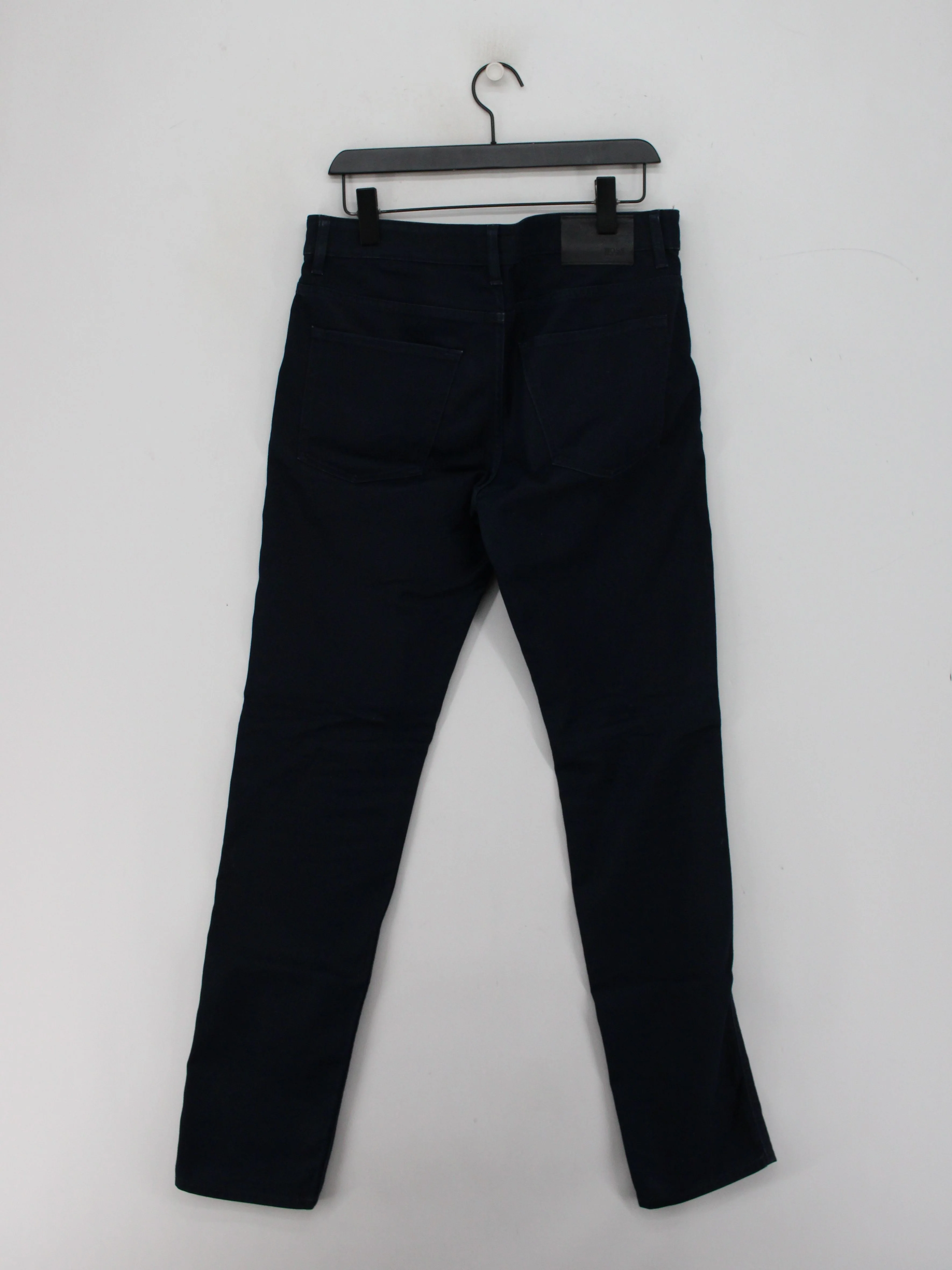 Boss Men's Trousers W 36 in Blue Cotton with Polyester Straight Chino - Image 2