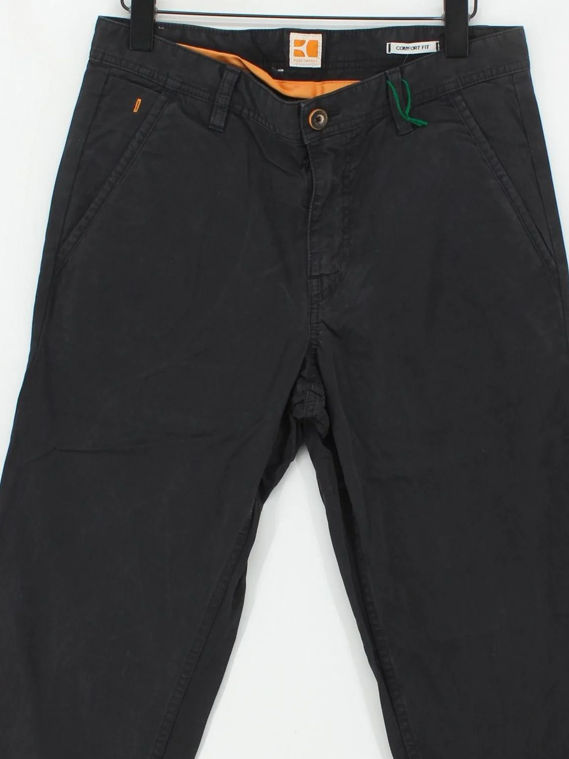 Boss Orange Men's Trousers W 30 in Black 100% Cotton Straight Chino - Image 3