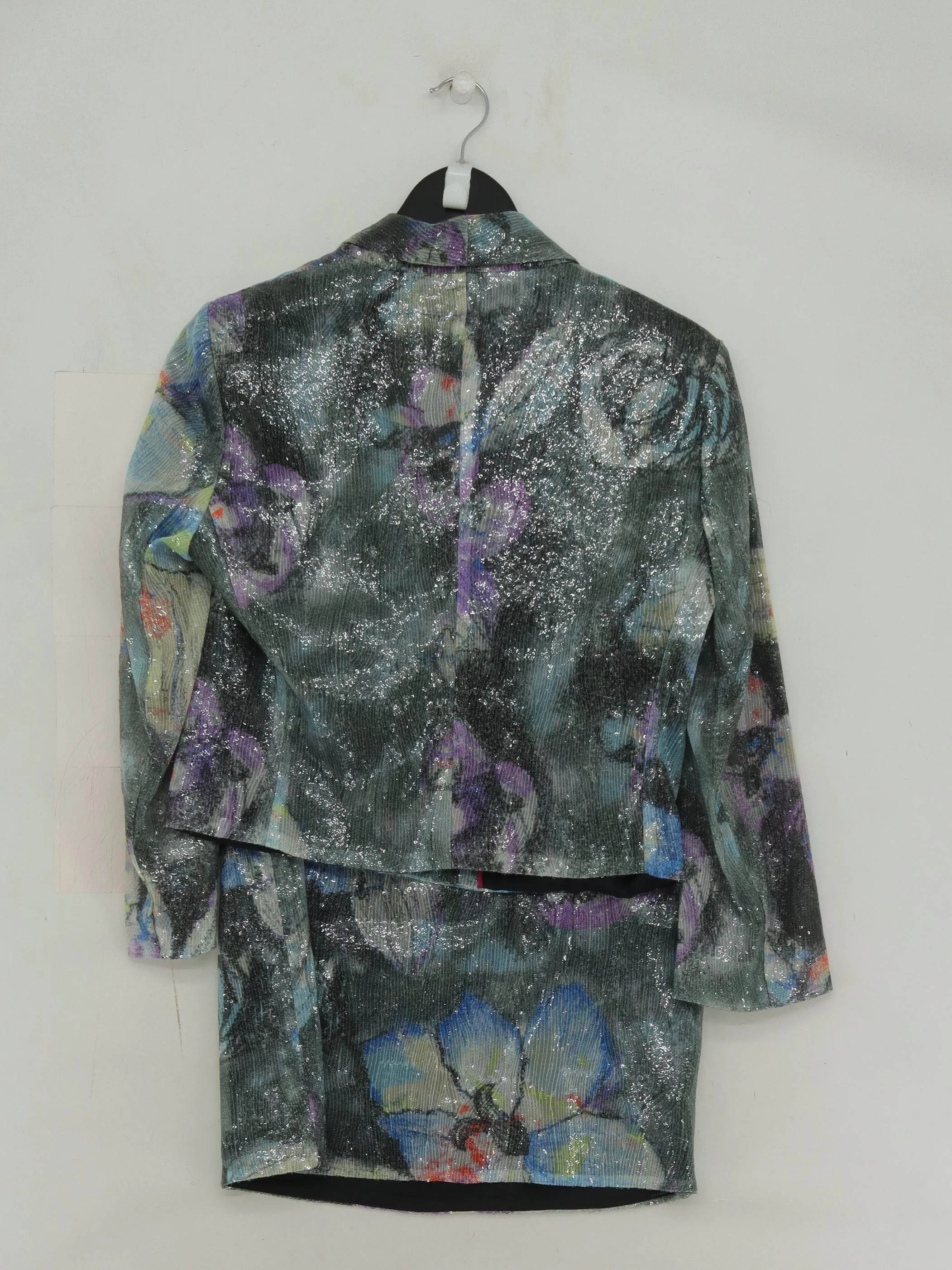 Boss Orange Women's Two Piece Suit UK 12 Multi Floral 100% Polyester Skirt Suit - Image 2