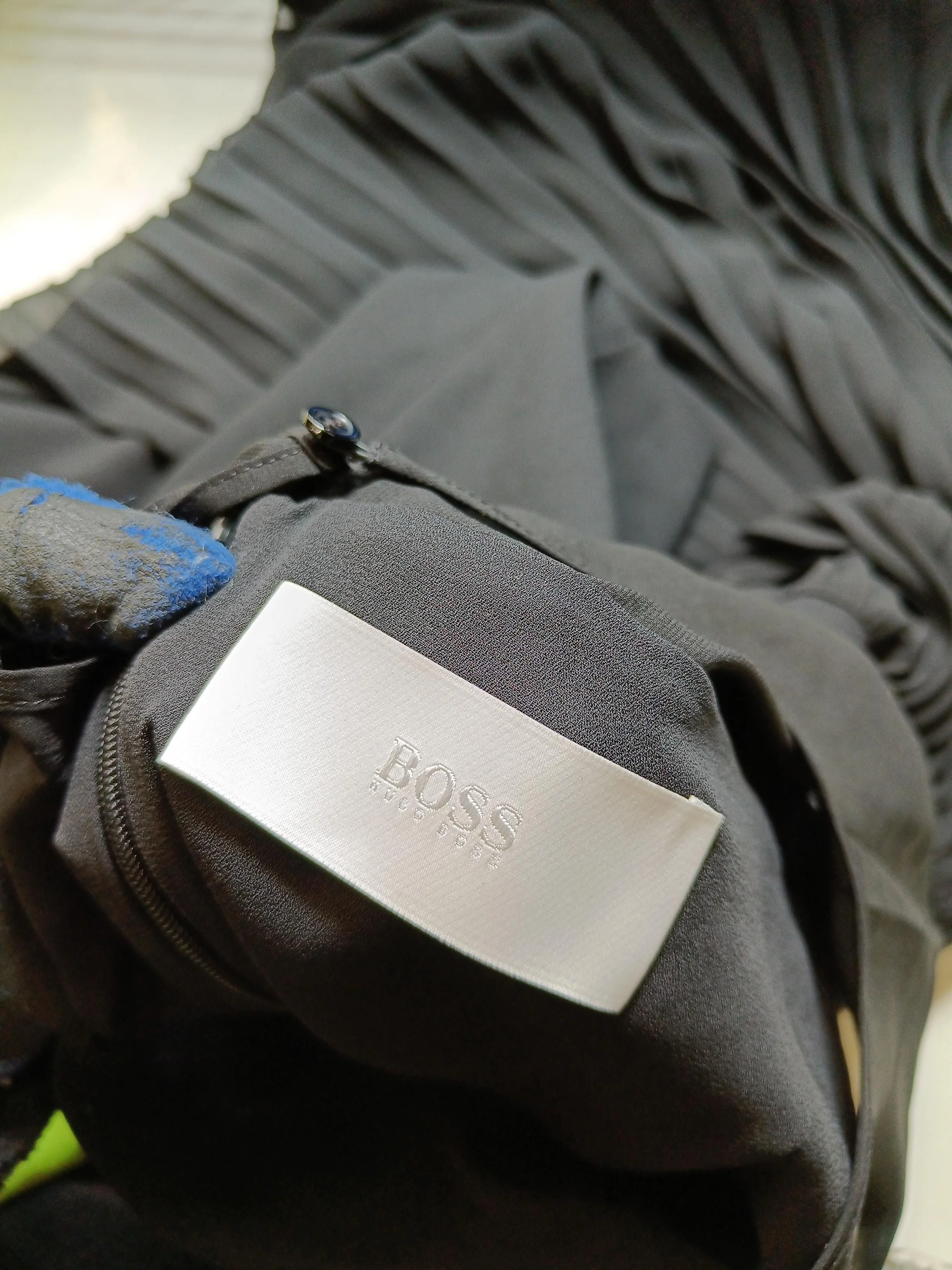 Boss Shirt Midi Dress UK16 in Black - Image 5
