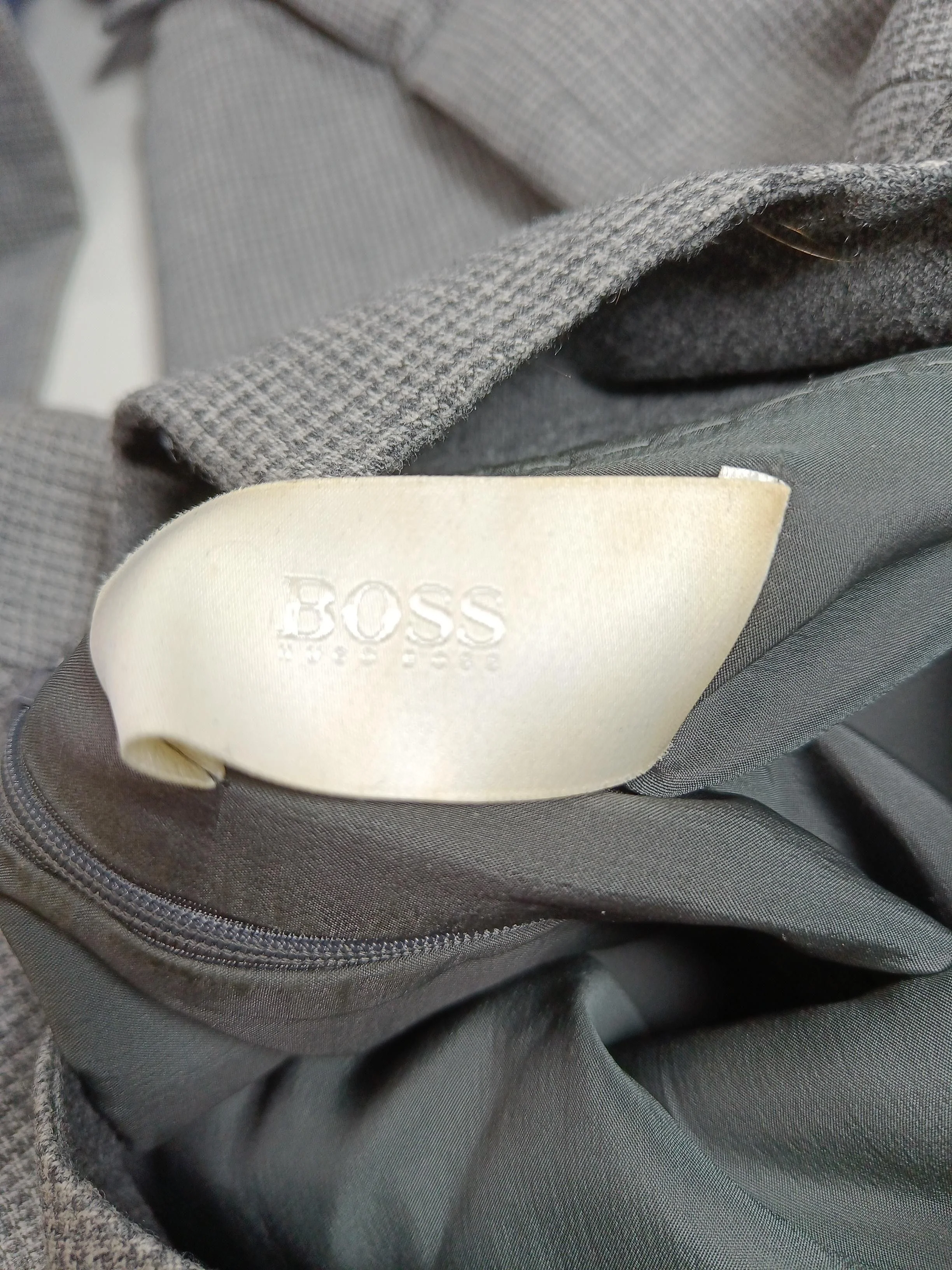 Boss Shirt Mini Dress M in Grey - Image 5