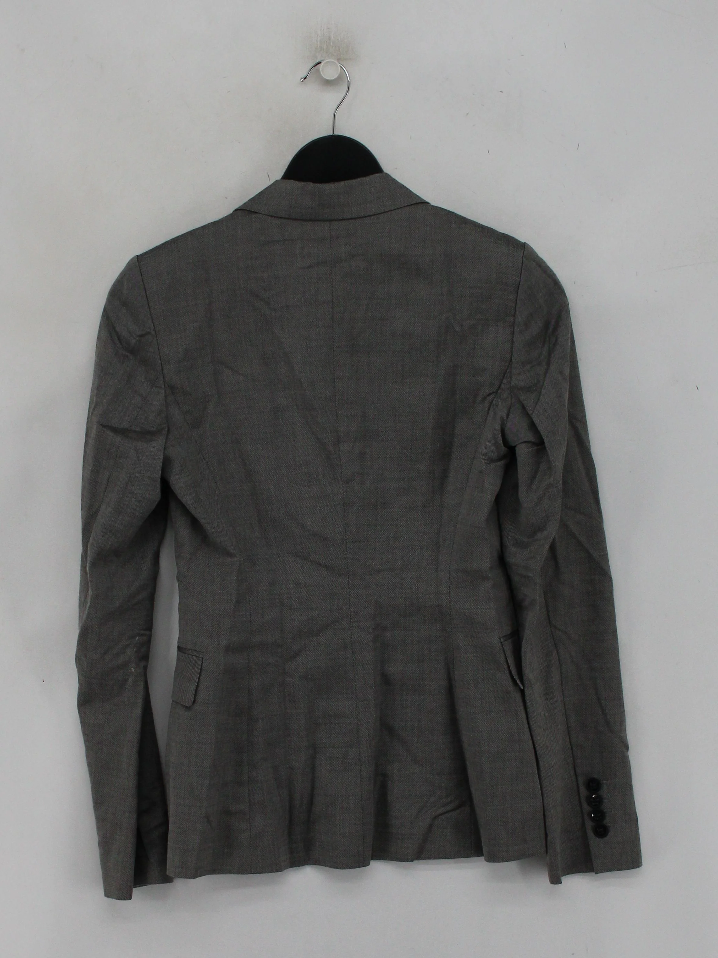 Boss Women's Blazer S Grey Viscose with Wool, Elastane Overcoat - Image 2