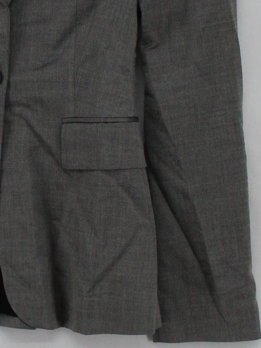 Boss Women's Blazer S Grey Viscose with Wool, Elastane Overcoat - Image 4