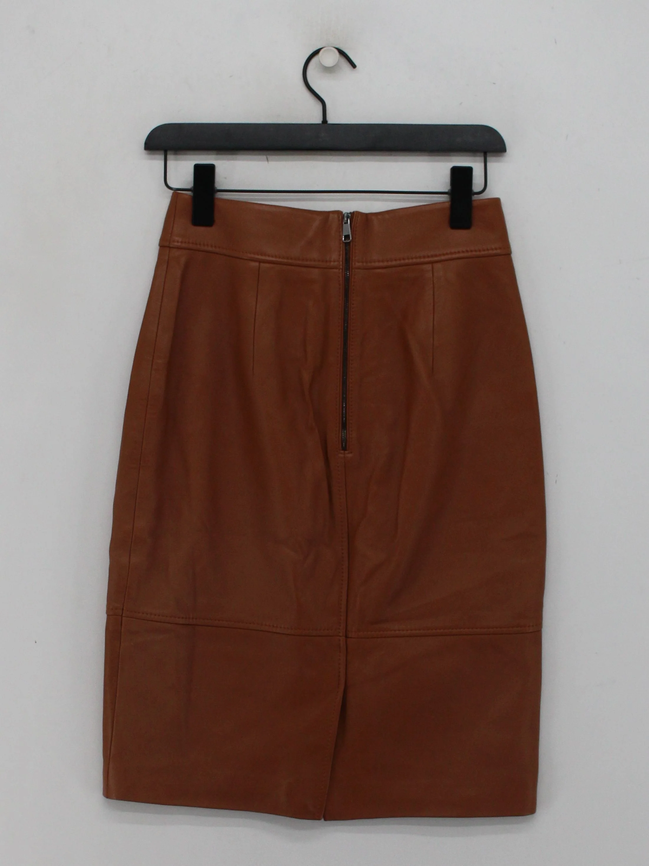 Boss Women's Midi Skirt M Brown 100% Faux Leather Midi Straight & Pencil - Image 2