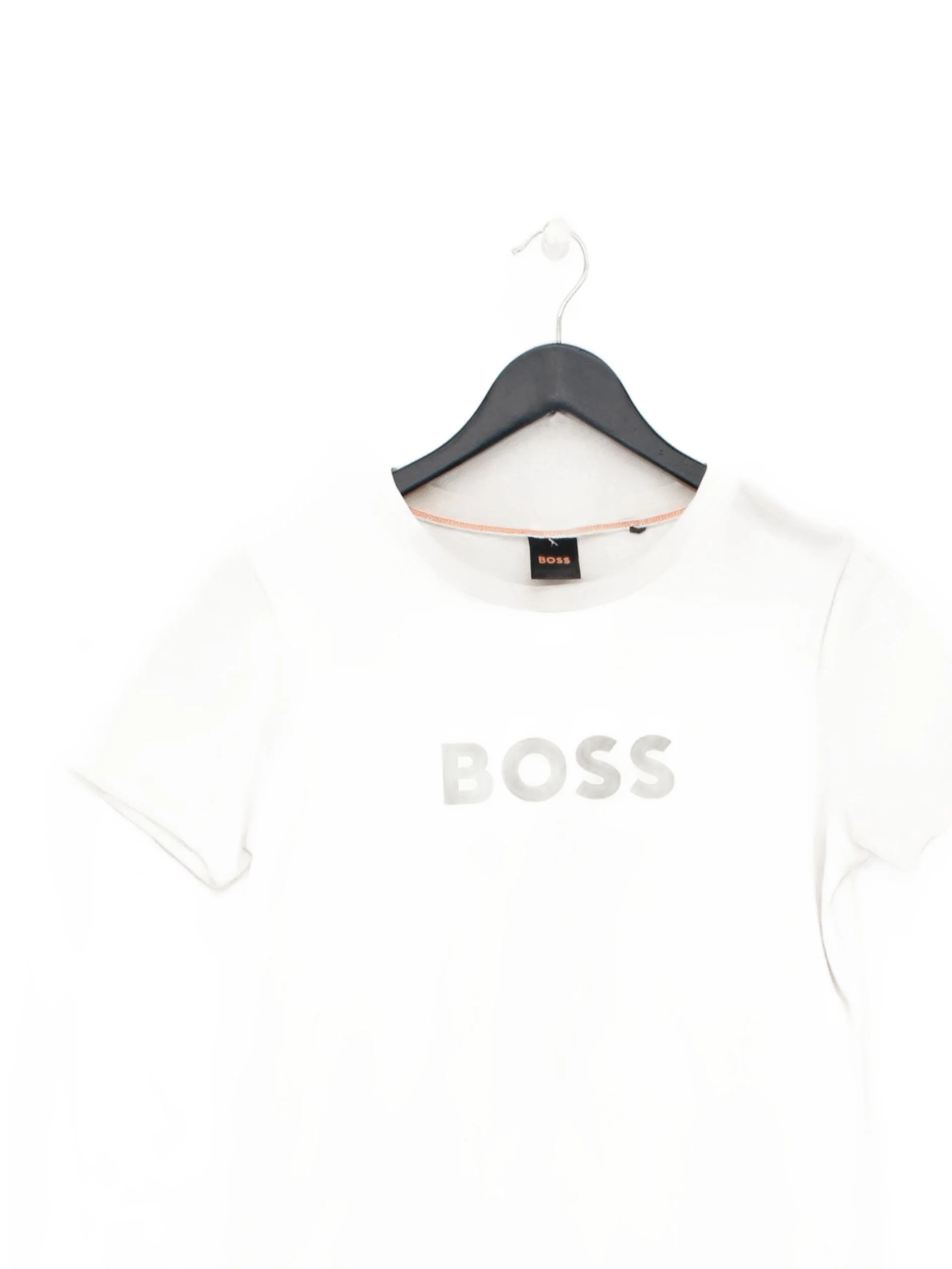 Boss Women's T-Shirt S Cream 100% Other Short Sleeve Collared Basic