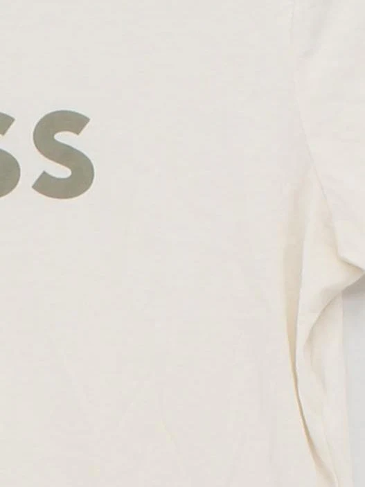 Boss Women's T-Shirt S Cream 100% Other Short Sleeve Collared Basic - Image 4