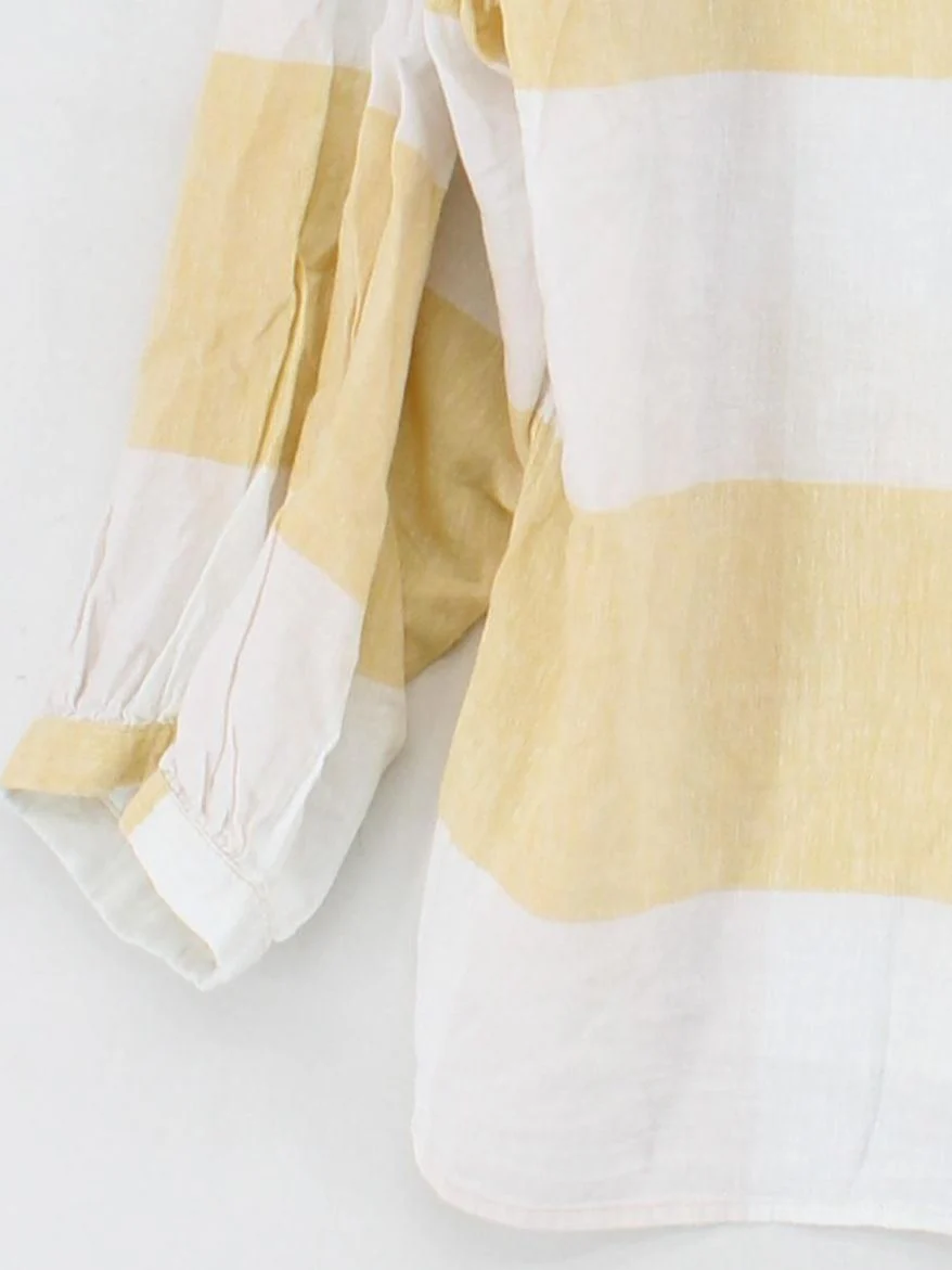 Boss Women's Top UK 14 Yellow Linen with Cotton Basic - Image 4