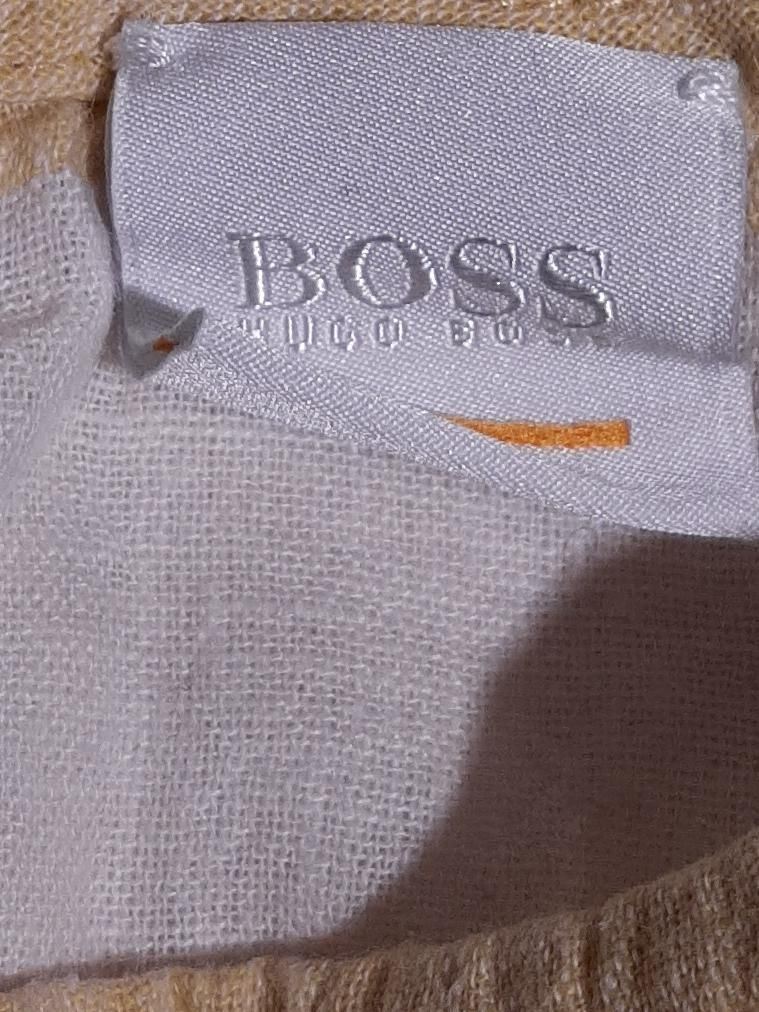 Boss Women's Top UK 14 Yellow Linen with Cotton Basic - Image 6