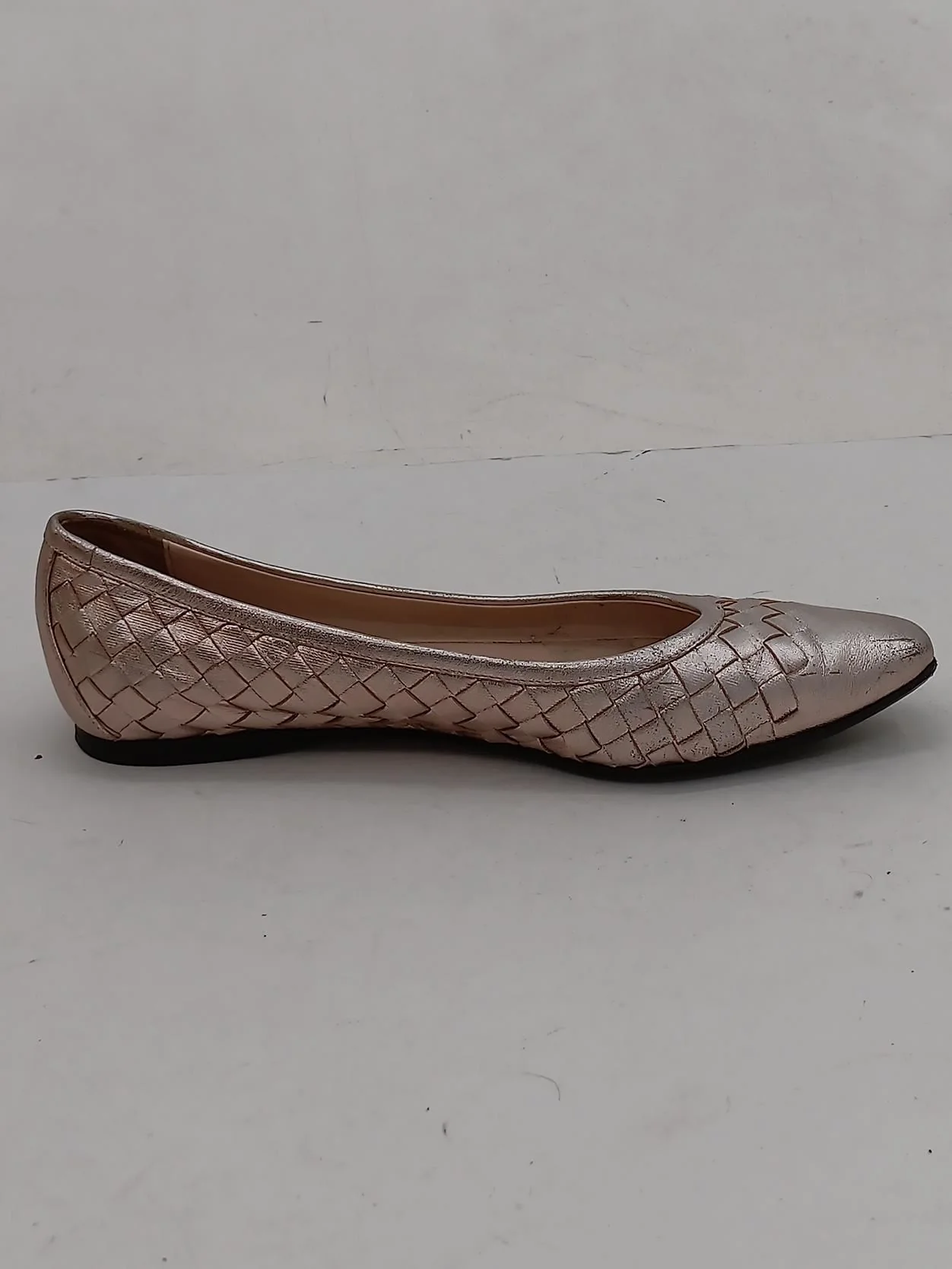 Bottega Veneta Women's Flat Shoes UK 3.5 Gold 100% Leather Ballet - Image 5
