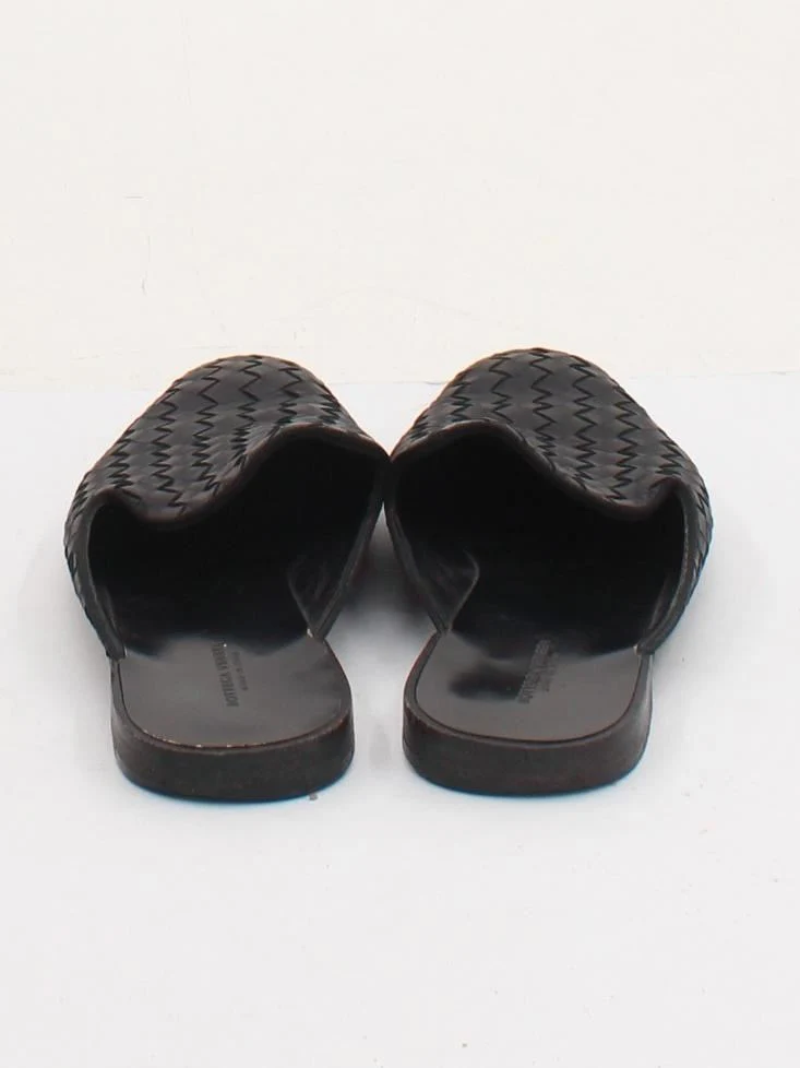 Bottega Veneta Women's Flat Shoes UK 6 Black 100% Leather Slider - Image 3