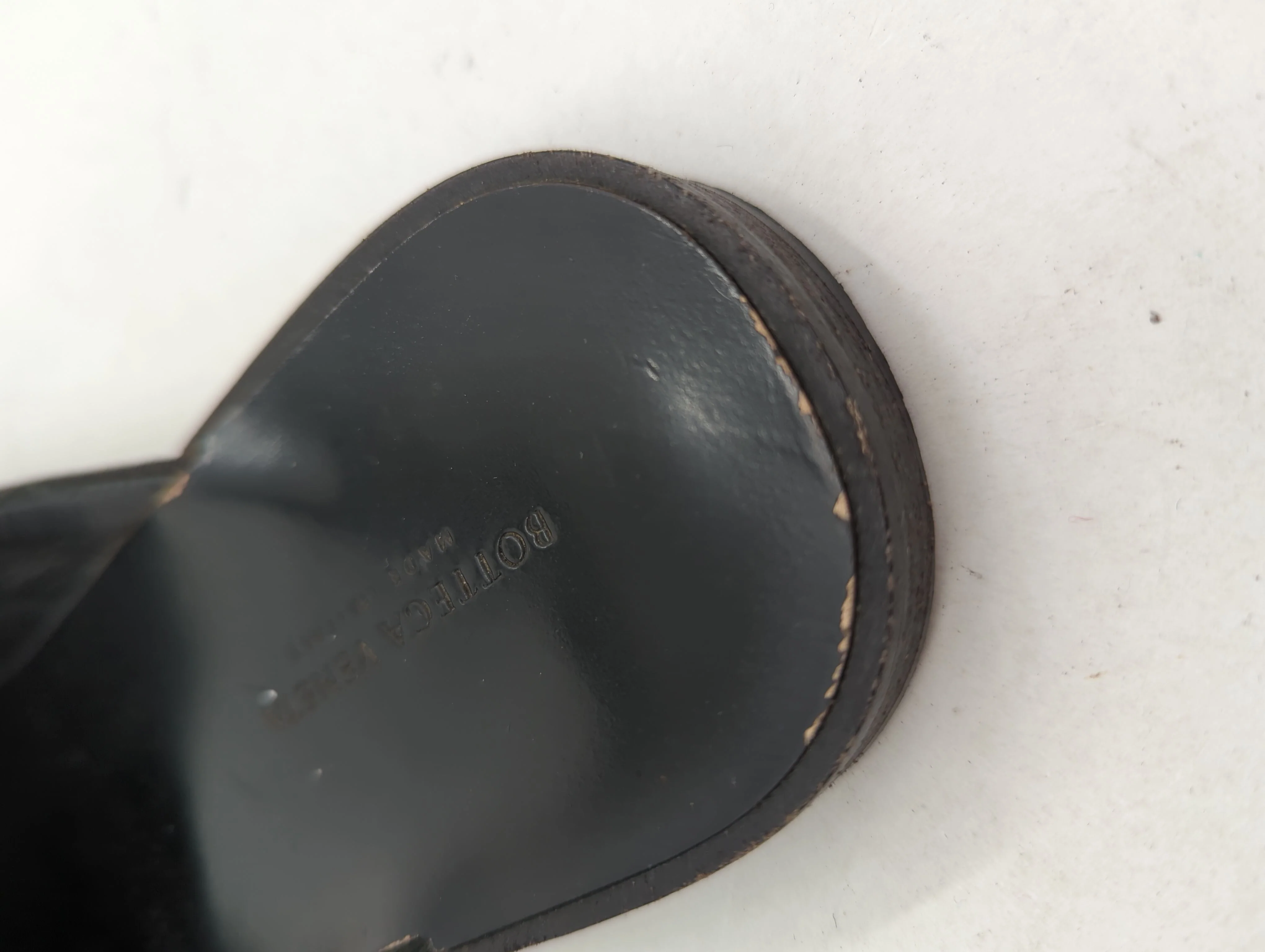 Bottega Veneta Women's Flat Shoes UK 6 Black 100% Leather Slider - Image 9