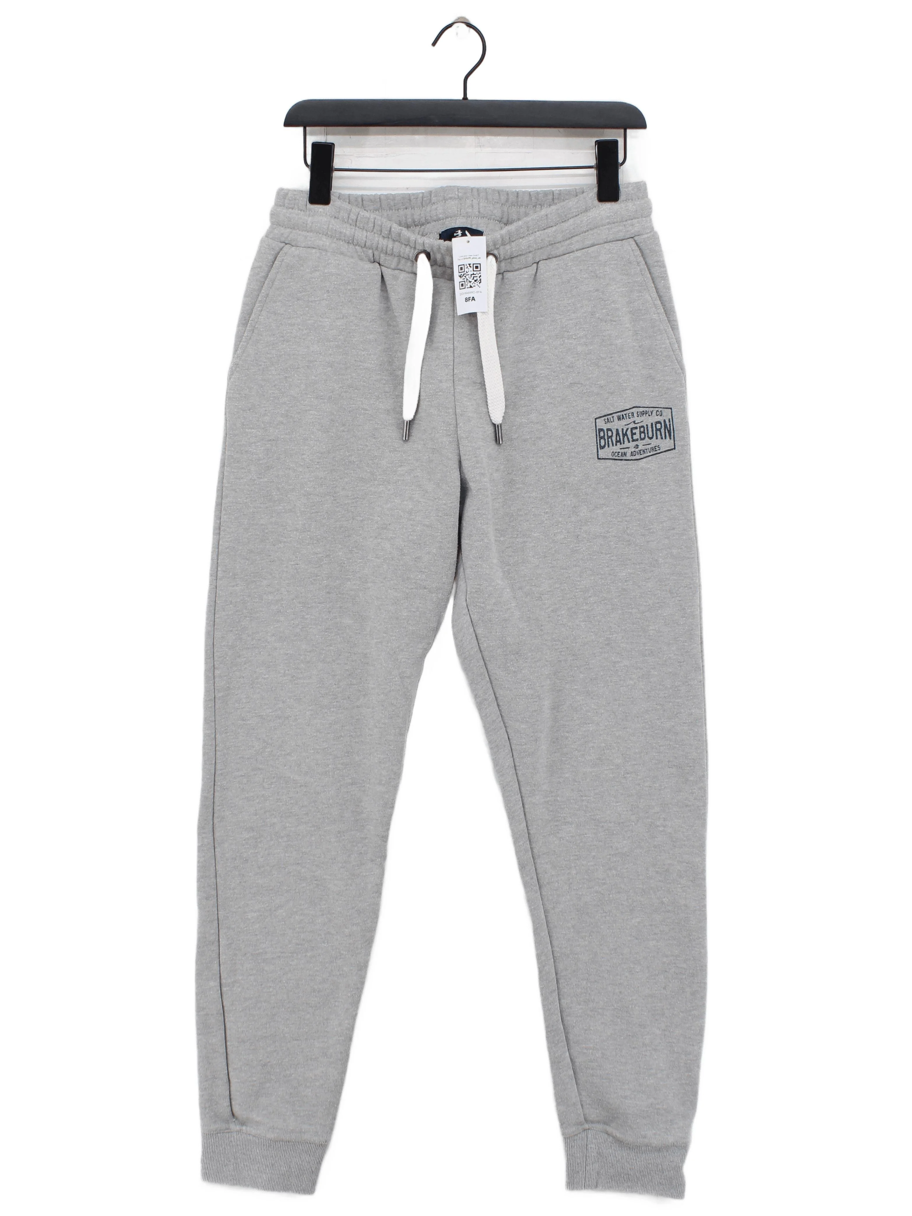 Brakeburn Men's Sports Bottoms W 32 in Grey Cotton with Polyester Sweatpants