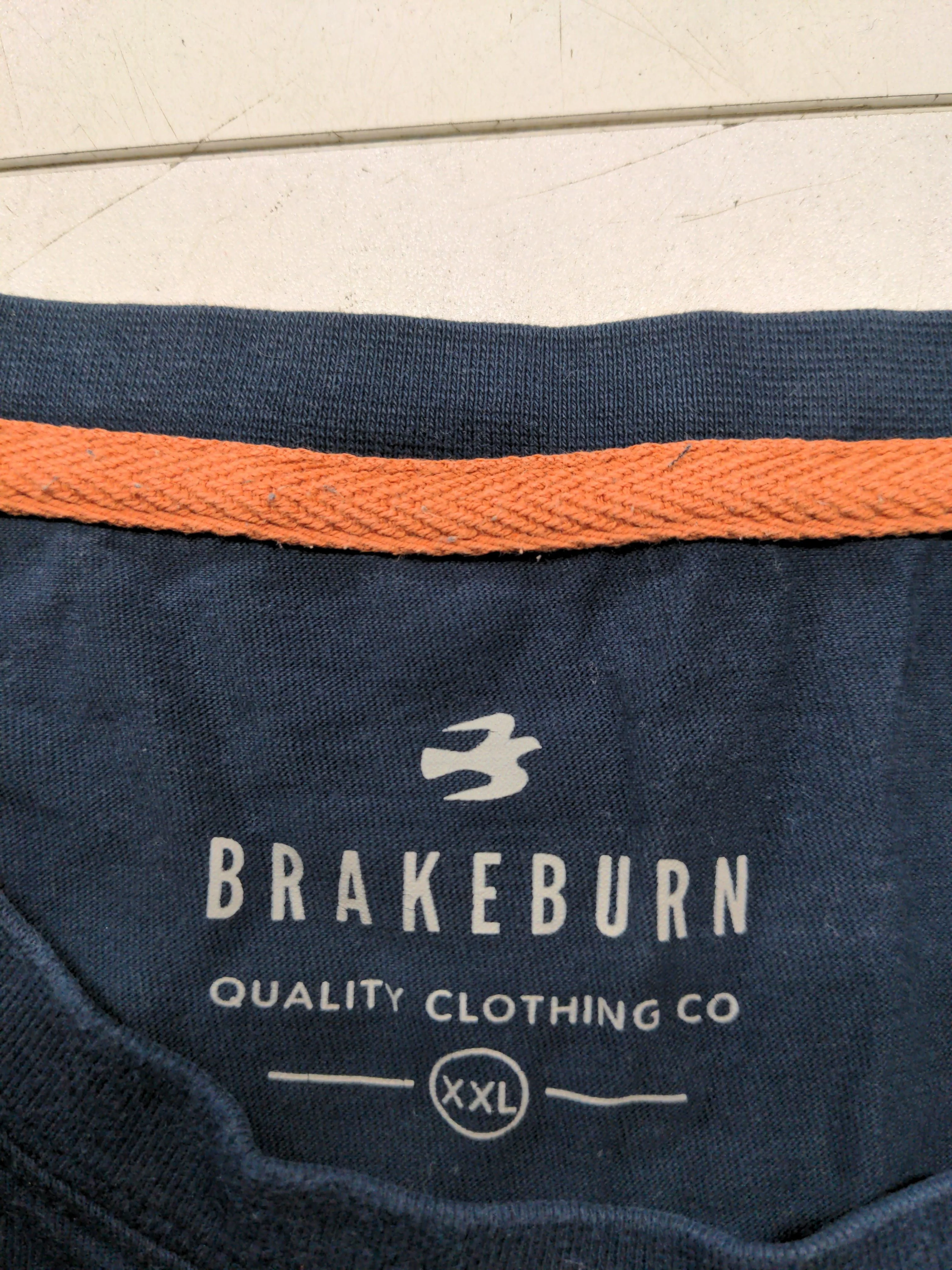 Brakeburn Men's T-Shirt XXL Blue Graphic 100% Cotton Basic - Image 5