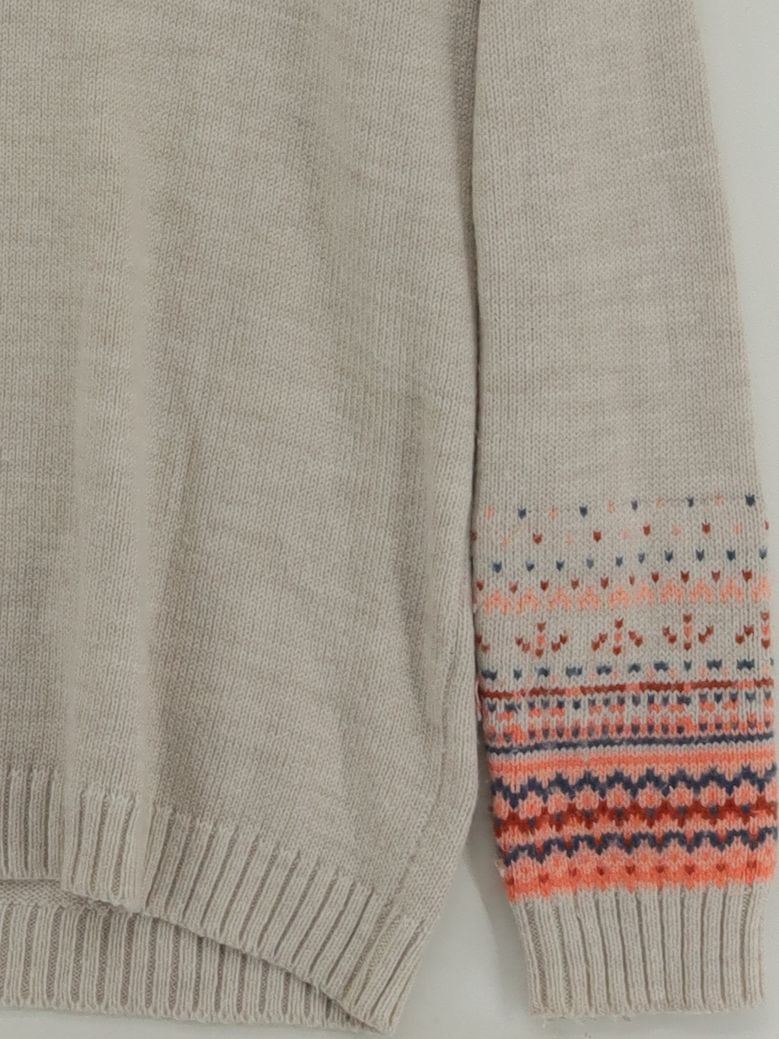 Brakeburn Women's Jumper S Cream Geometric 100% Other Crew Neck Pullover - Image 4
