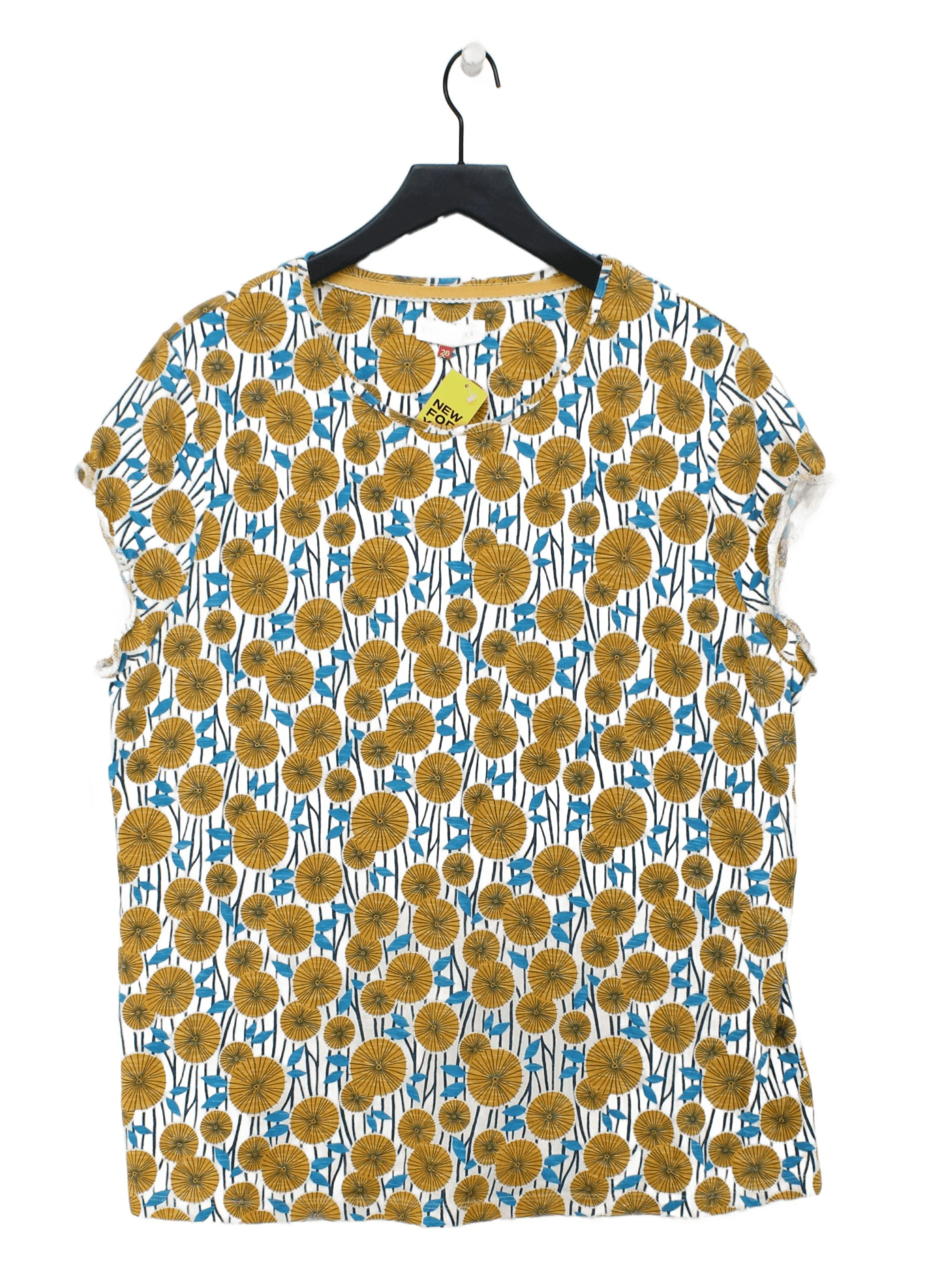 Brakeburn Women's T-Shirt UK 20 Multi 100% Cotton Basic