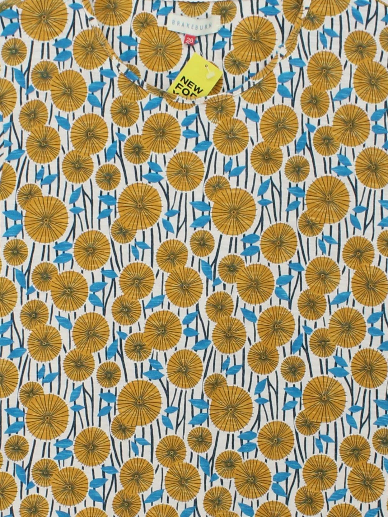 Brakeburn Women's T-Shirt UK 20 Multi 100% Cotton Basic - Image 3