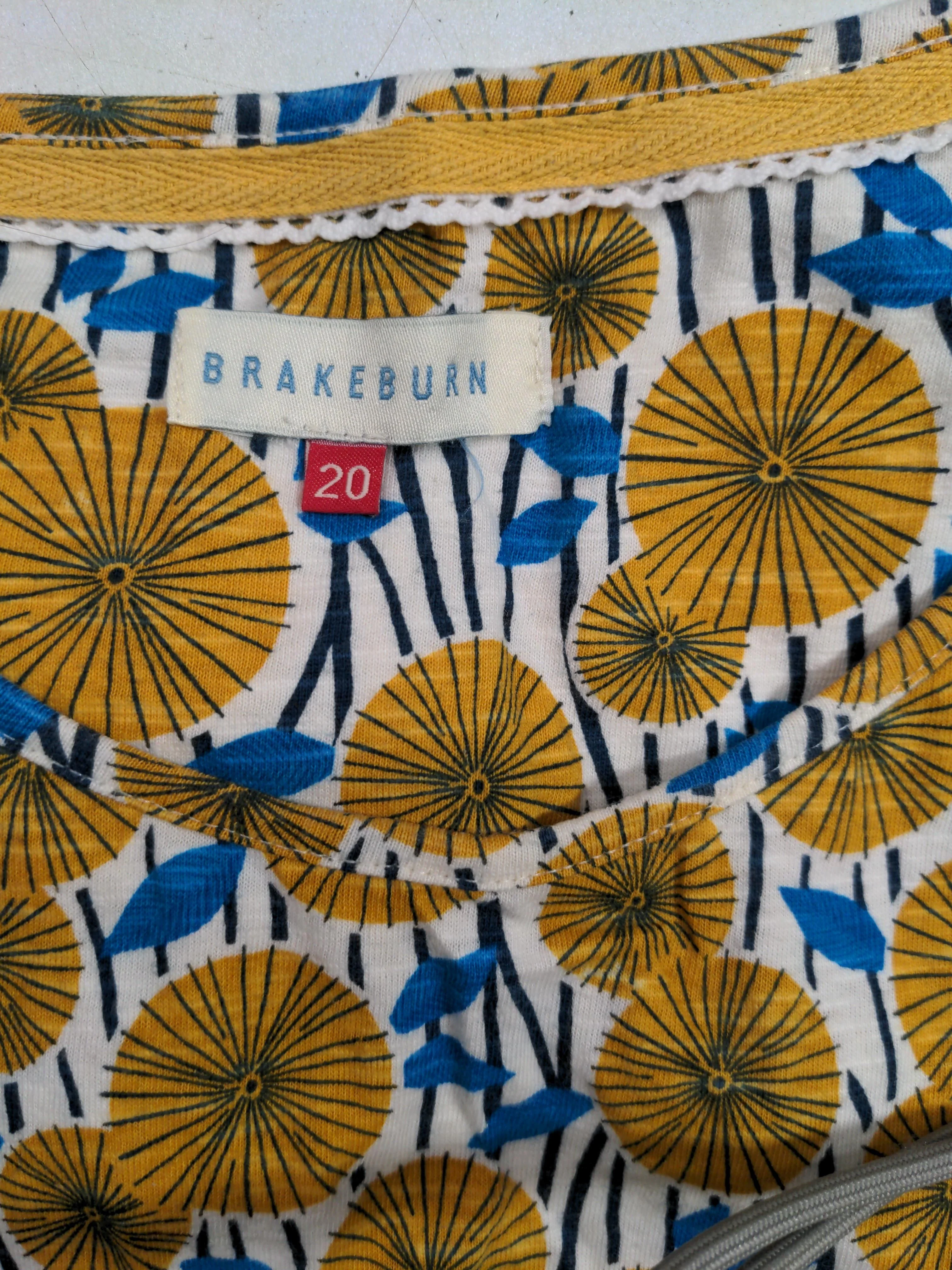 Brakeburn Women's T-Shirt UK 20 Multi 100% Cotton Basic - Image 5