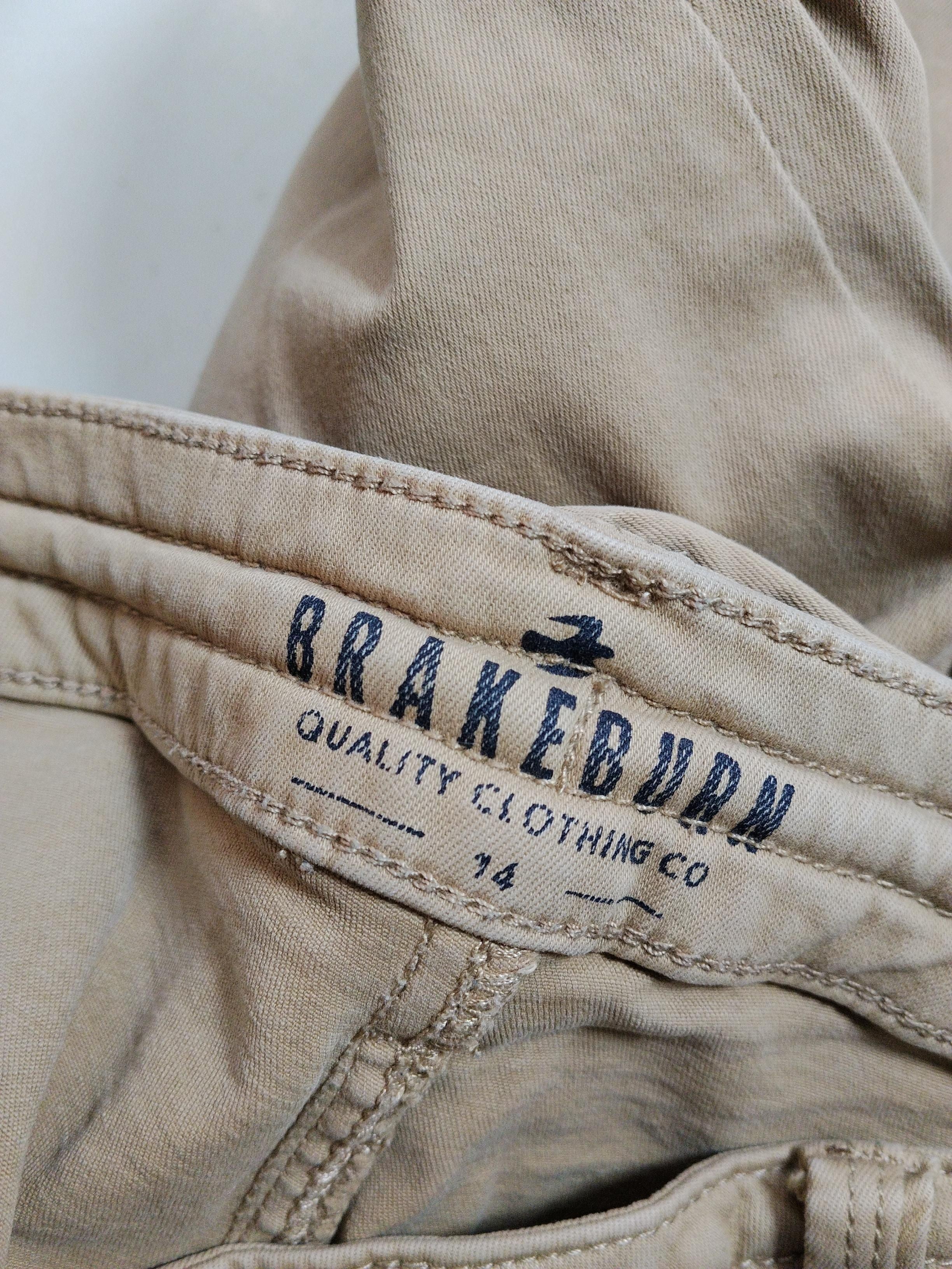 Brakeburn Women's Trousers UK 14 Tan Cotton with Elastane Tapered Cropped - Image 5