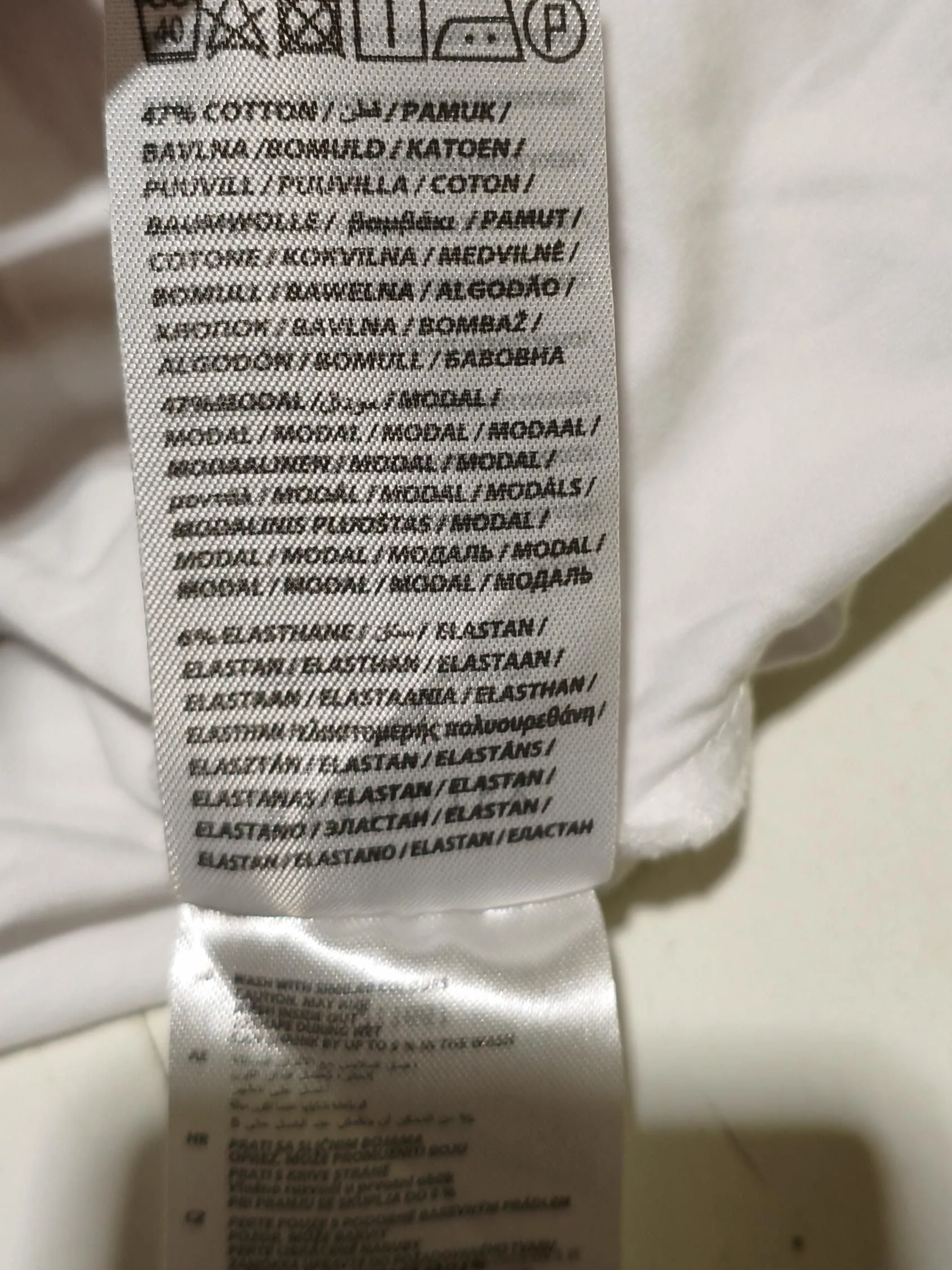 Brandtex Women's T-Shirt L White Cotton with Lyocell Modal, Elastane Basic - Image 7