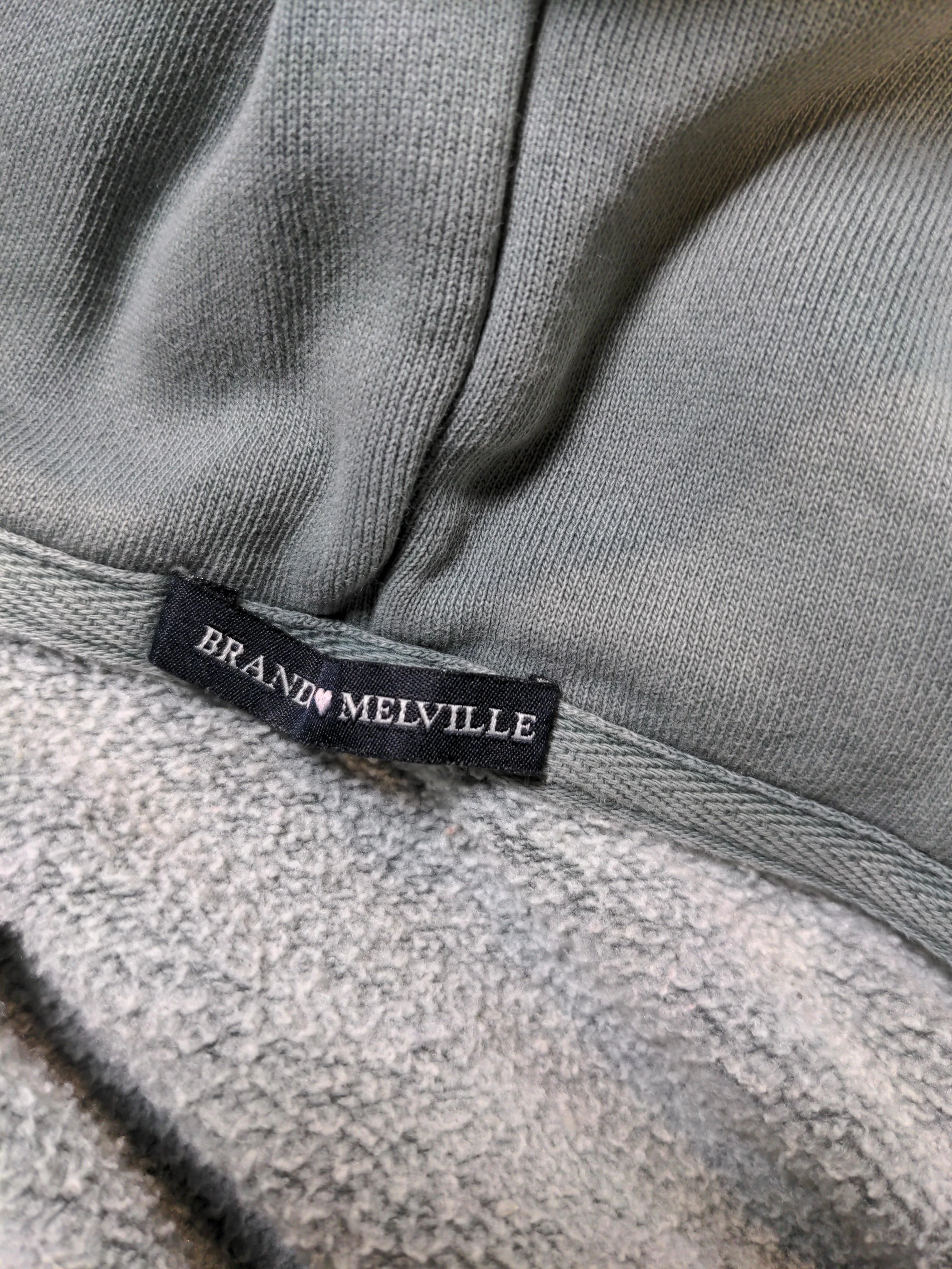 Brandy Melville Men's Hoodie XL Green 100% Other Pullover - Image 6