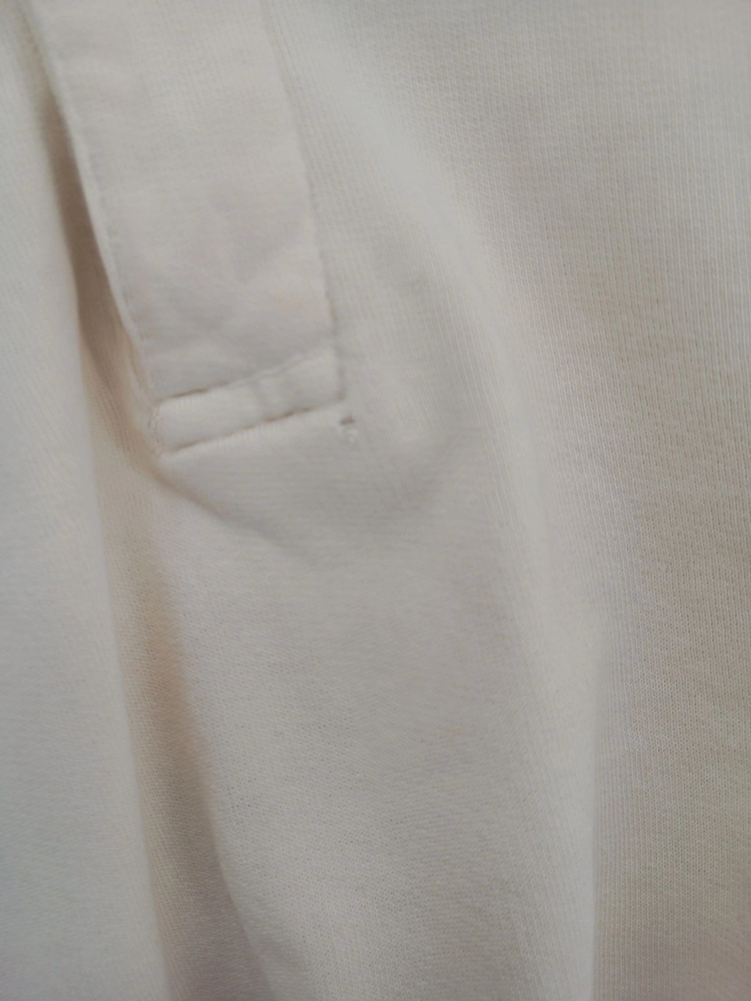 Brandy Melville Men's Polo M Cream 100% Cotton Basic - Image 5