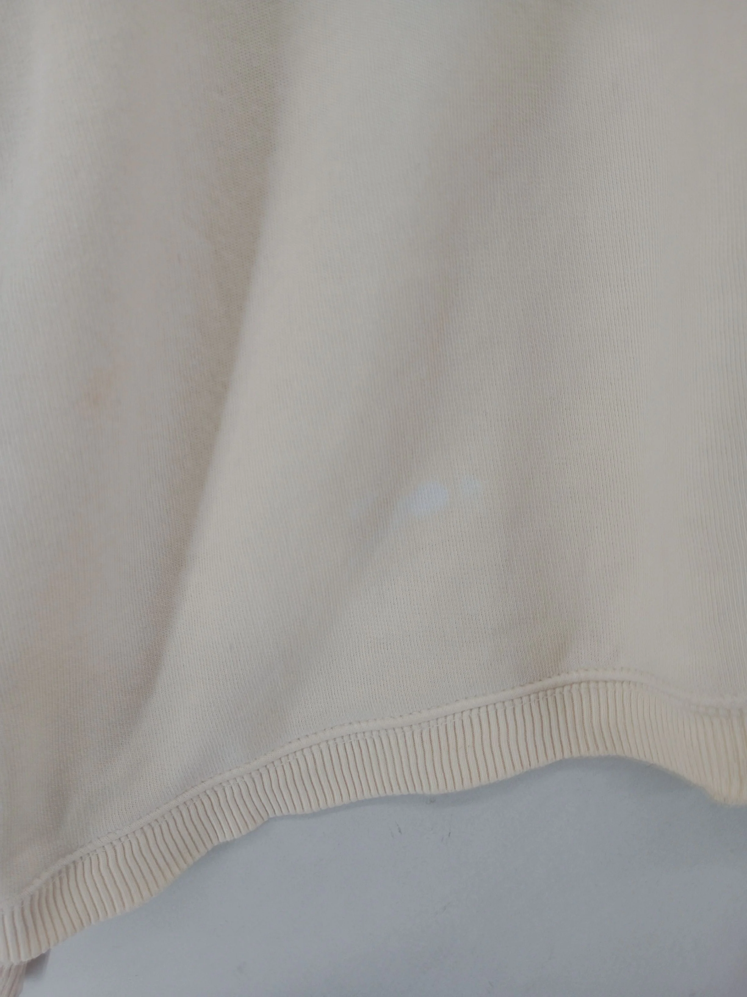 Brandy Melville Men's Polo M Cream 100% Cotton Basic - Image 6
