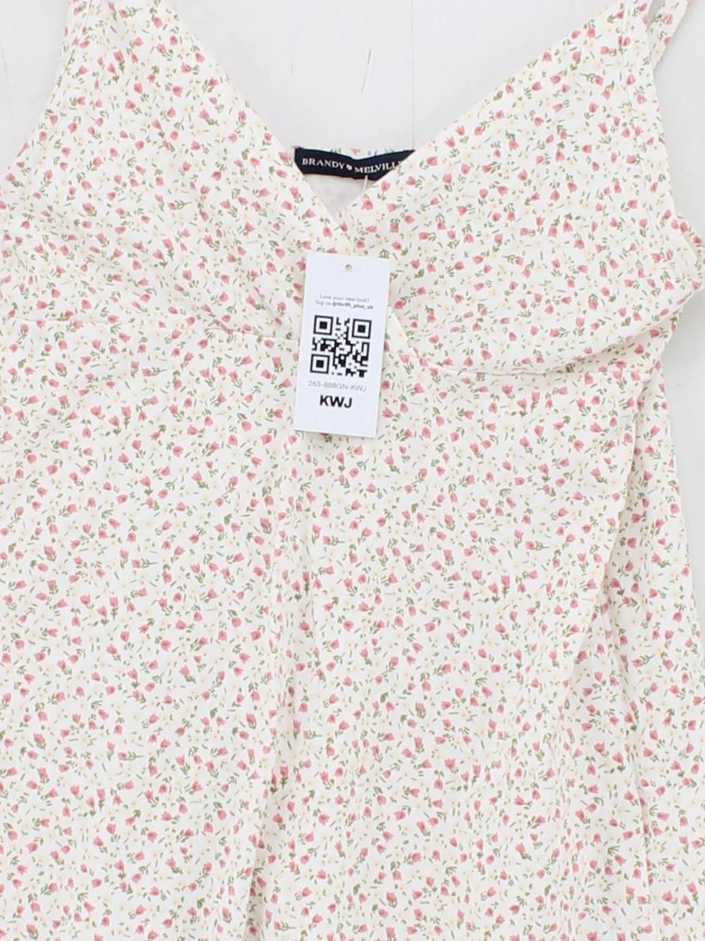 Brandy Melville Slip Mini Dress S in White - Image 3