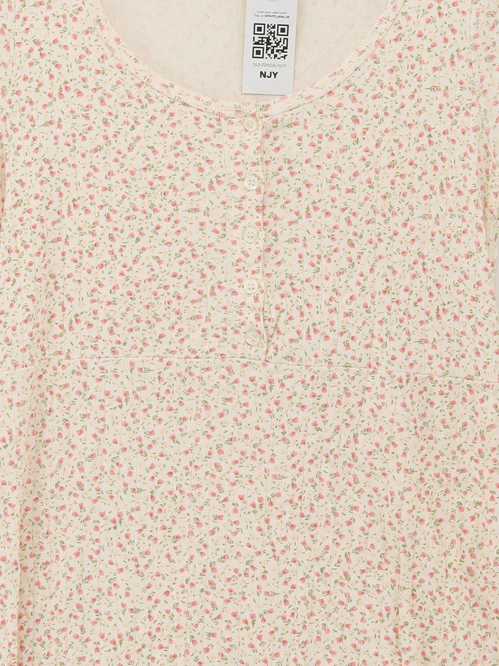 Brandy Melville T-Shirt Mini Dress S in White - Image 3